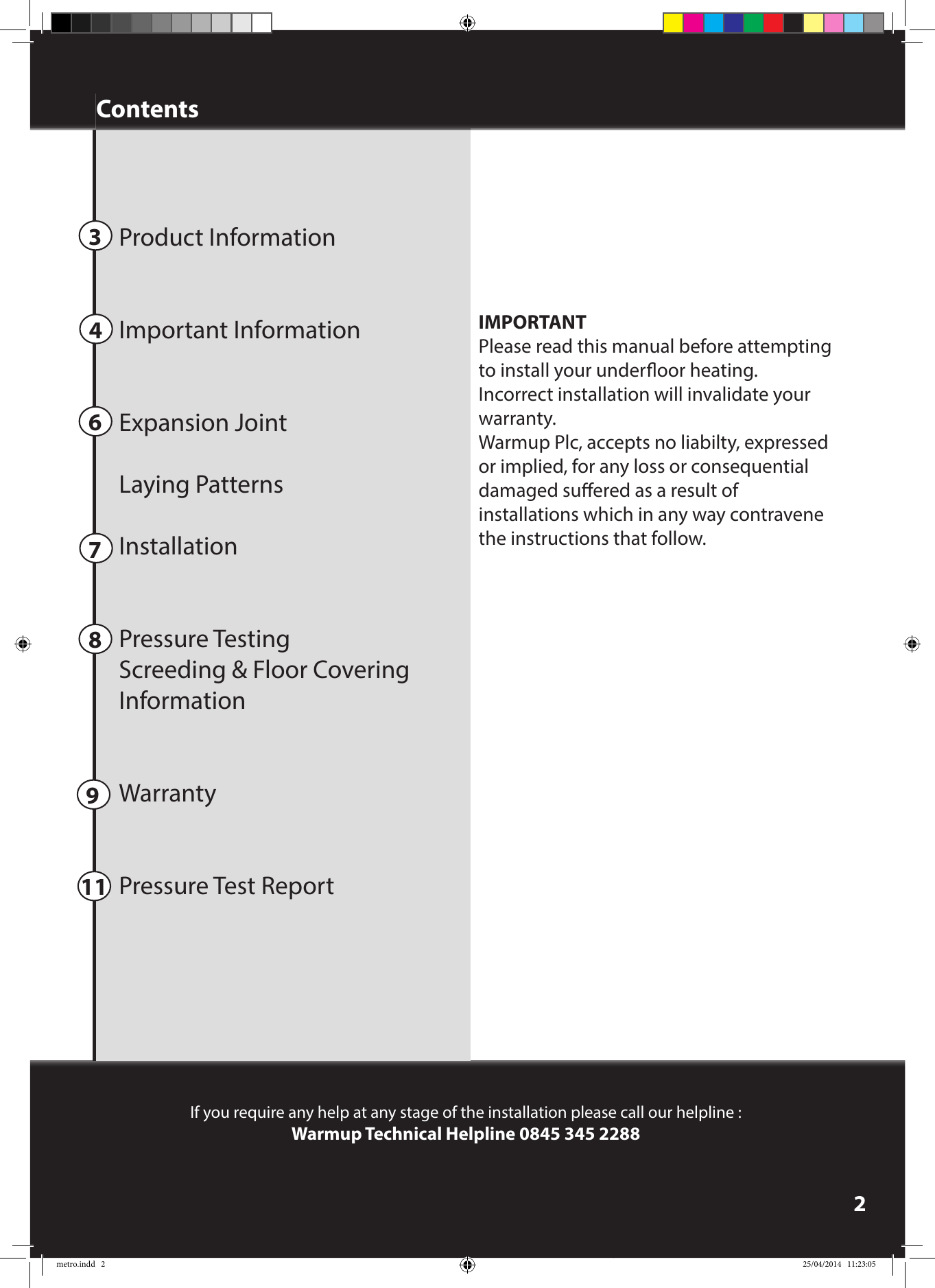 Page 2 of 12 - Metro Metro-rail-installation-manual