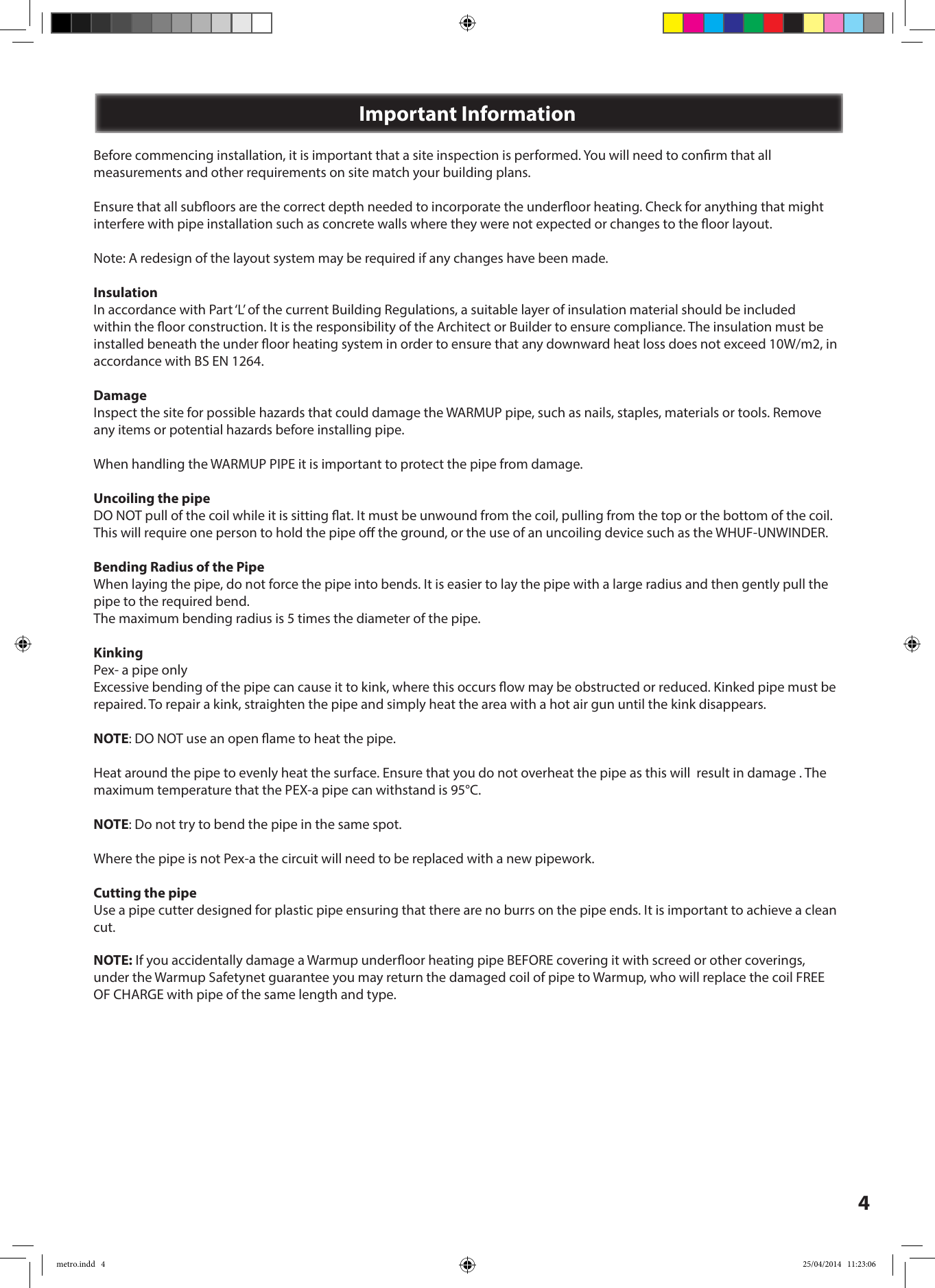 Page 4 of 12 - Metro Metro-rail-installation-manual