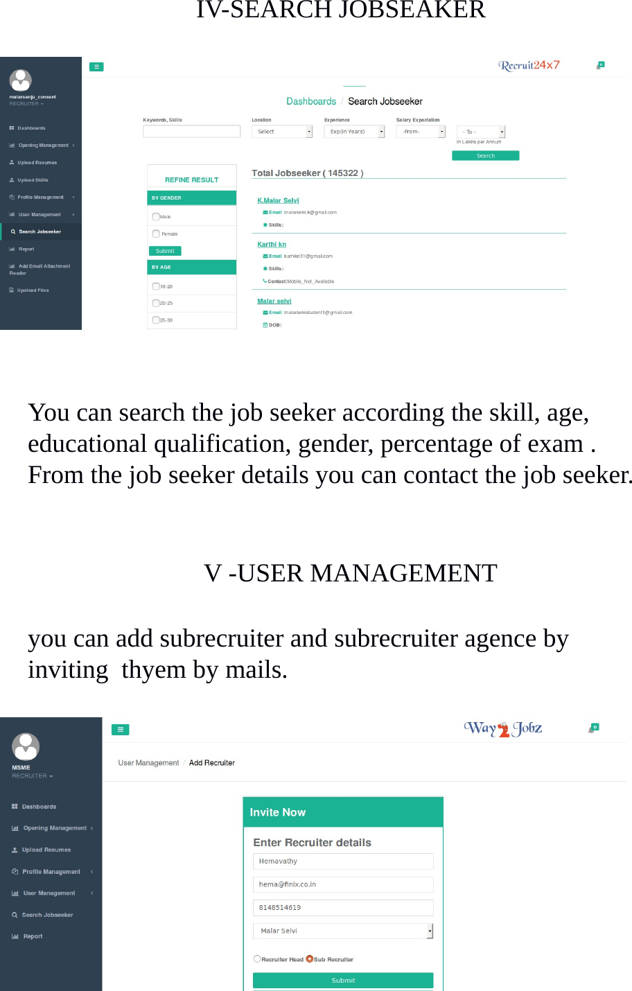 Page 7 of 12 - Mine Myself Recruiter Manual