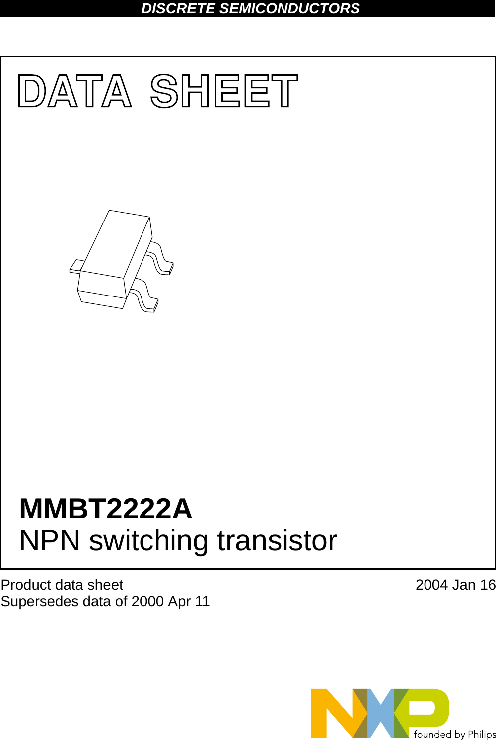 Page 1 of 8 - MMBT2222A - Datasheet. Www.s-manuals.com. Nxp