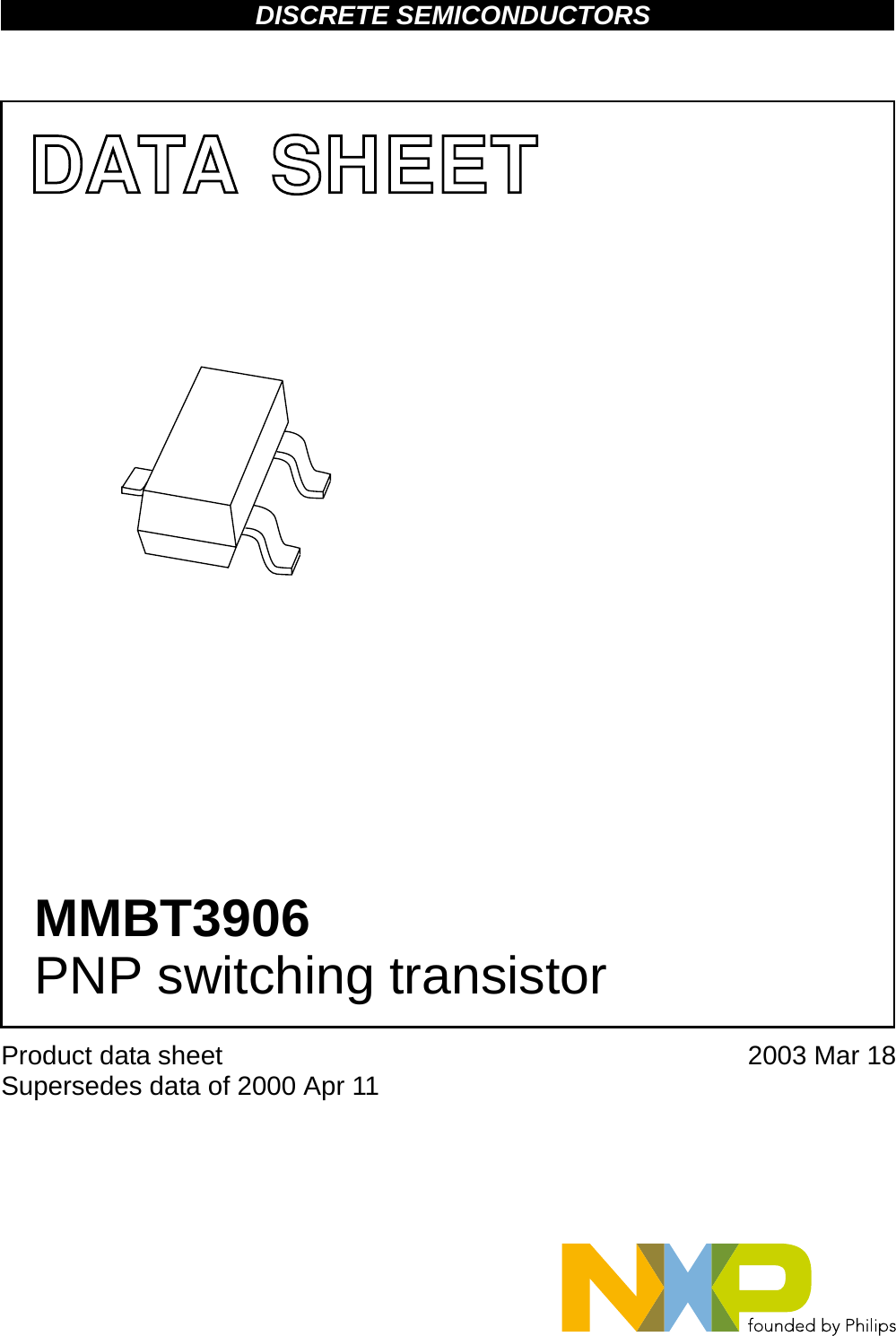 Page 1 of 8 - MMBT3906 PNP Switching Transistor Nxp