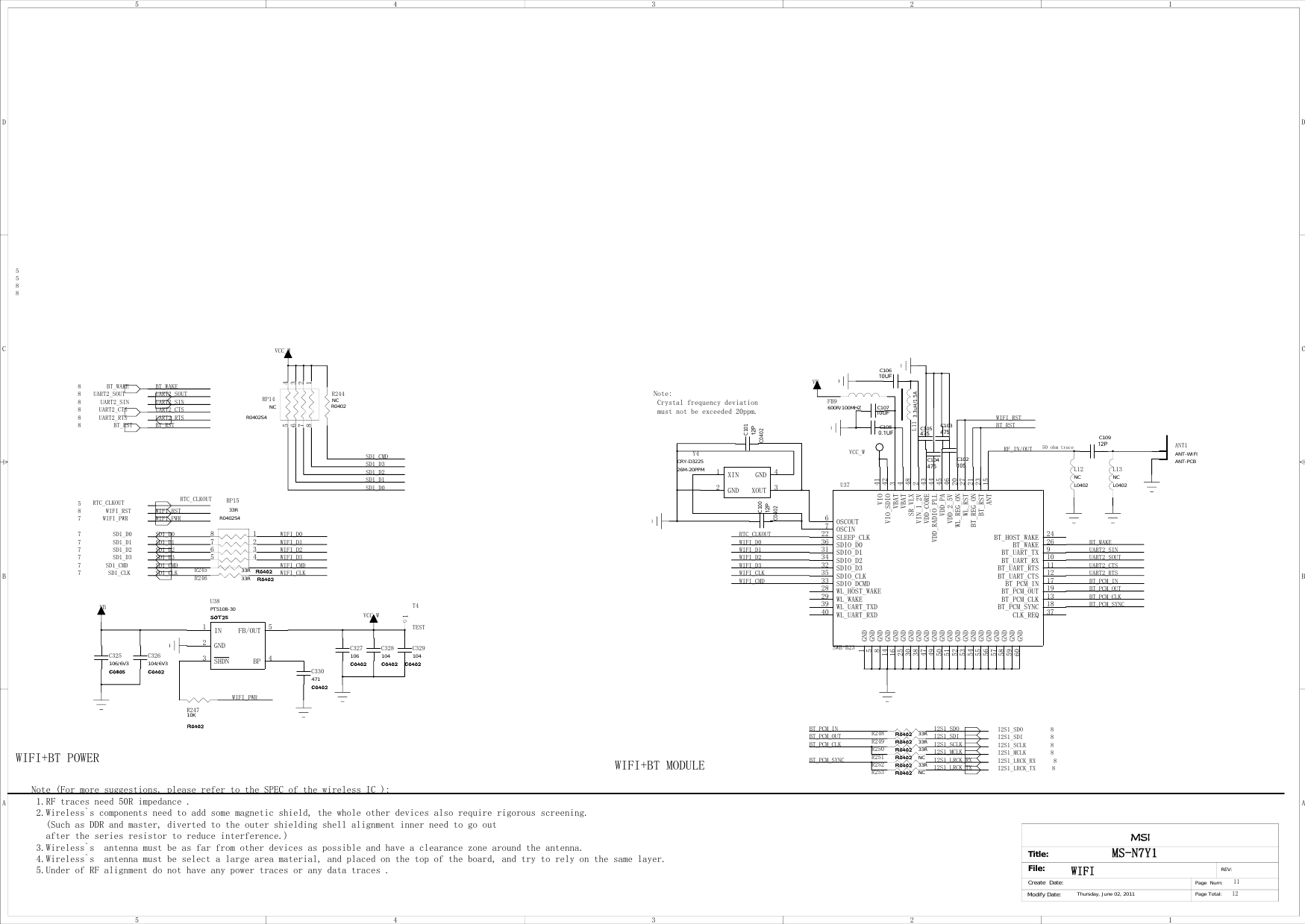 Page 10 of 12 - MSI MS-N7Y1 - Schematics. Www.s-manuals.com. R0.1 Schematics