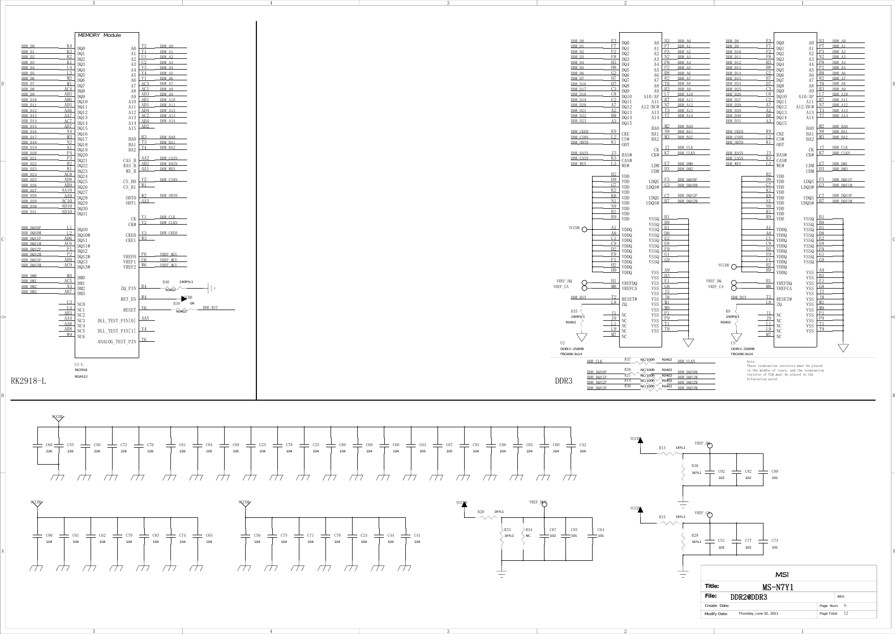 Page 5 of 12 - MSI MS-N7Y1 - Schematics. Www.s-manuals.com. R0.1 Schematics