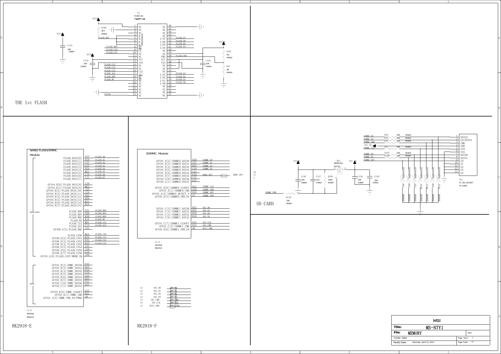 Page 6 of 12 - MSI MS-N7Y1 - Schematics. Www.s-manuals.com. R0.1 Schematics