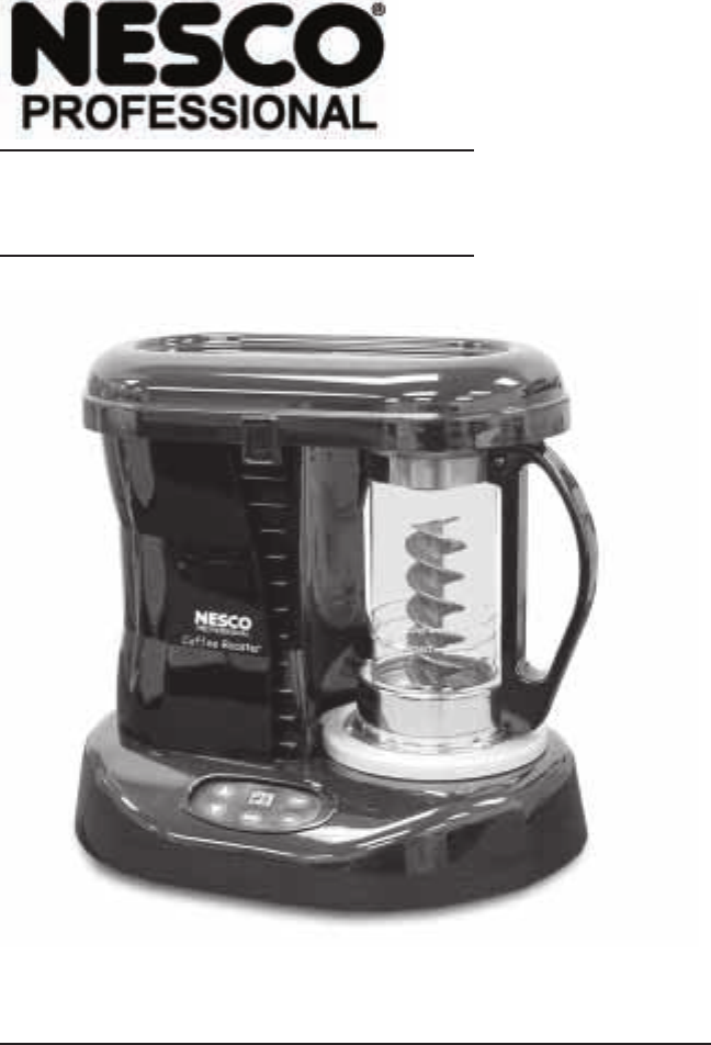 Nesco Pro Series Home Coffee Bean Roaster CR 1000 1010