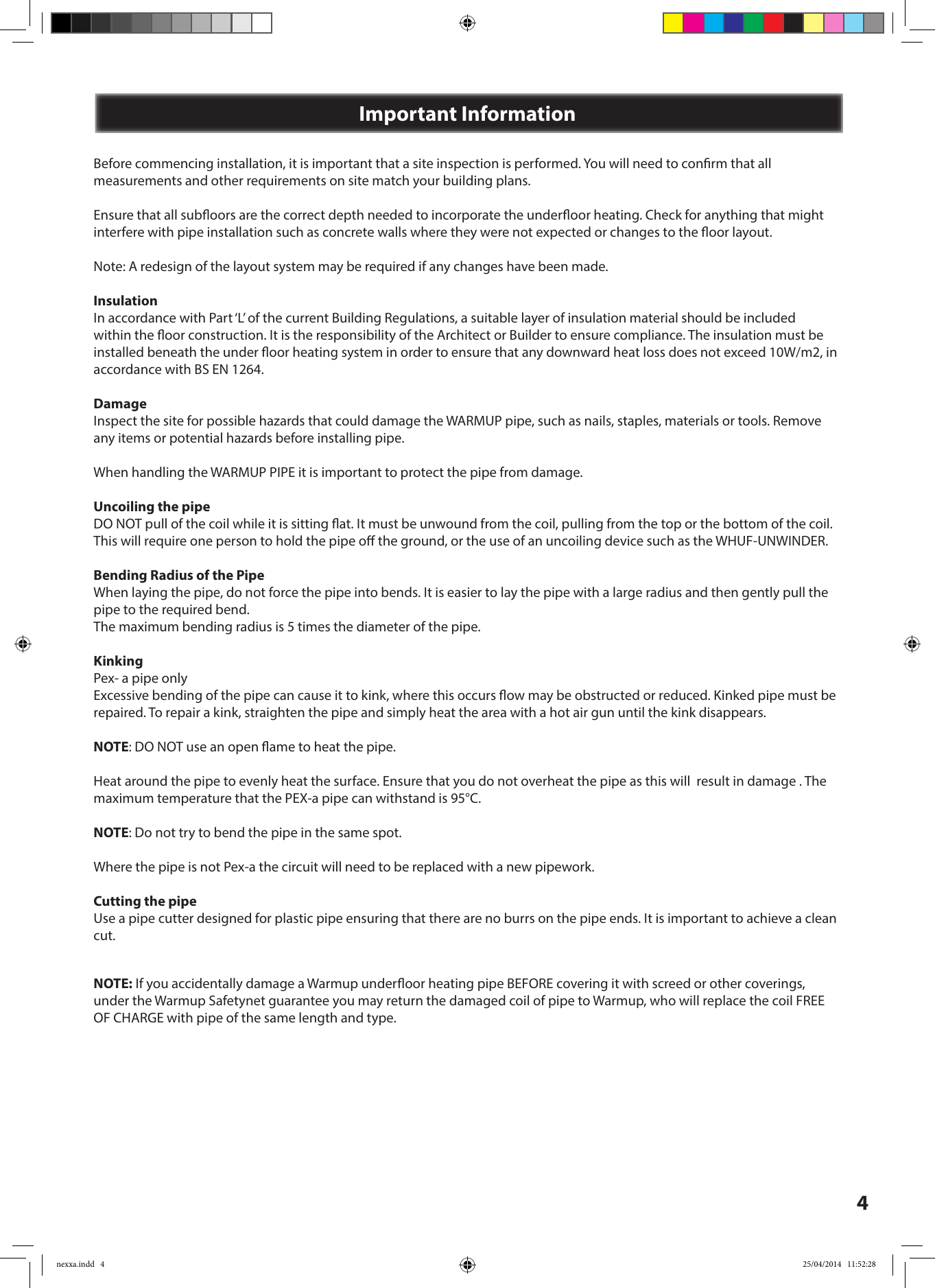 Page 4 of 12 - Nexxa Nexxa-installation-manual