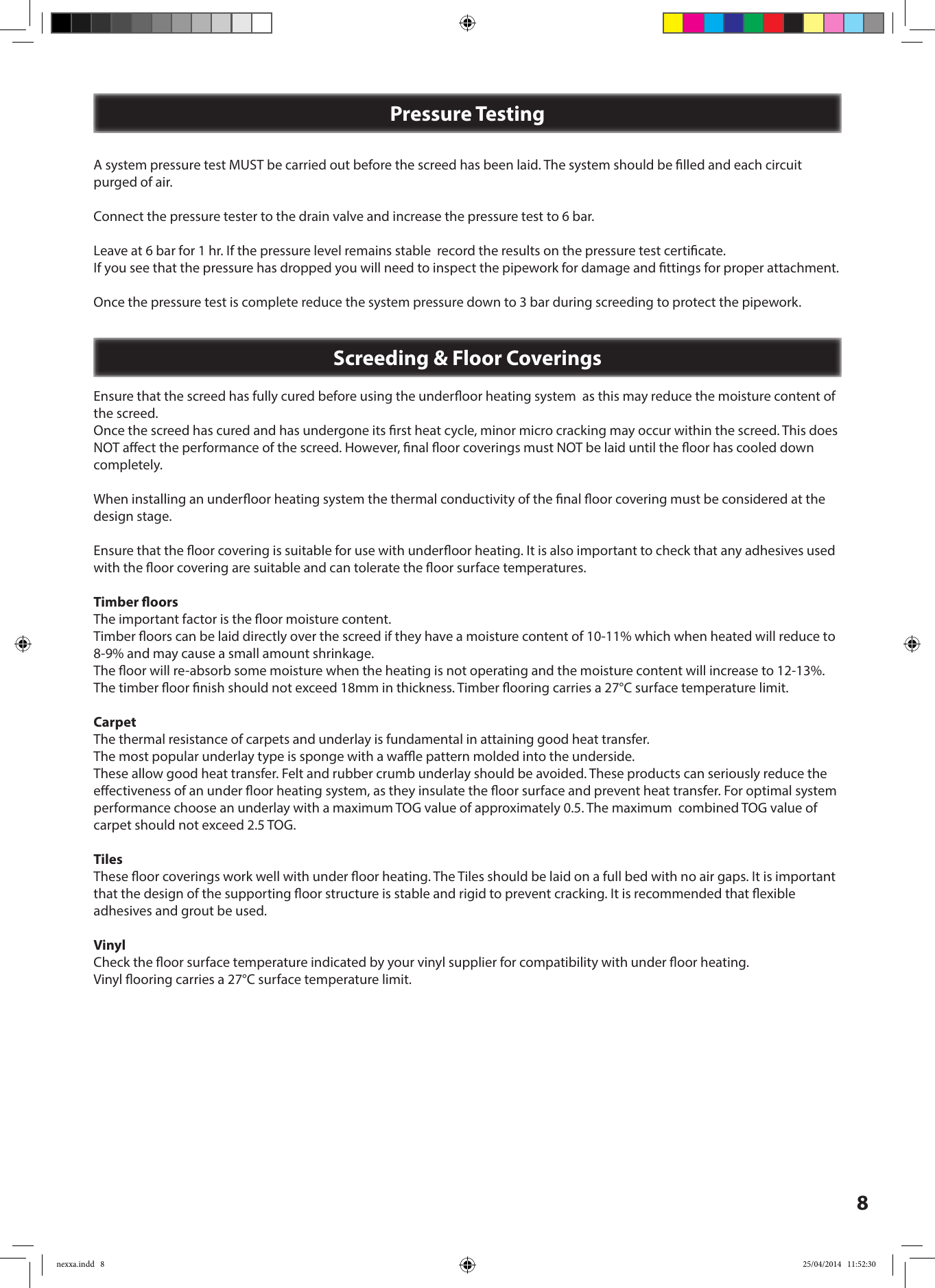 Page 8 of 12 - Nexxa Nexxa-installation-manual