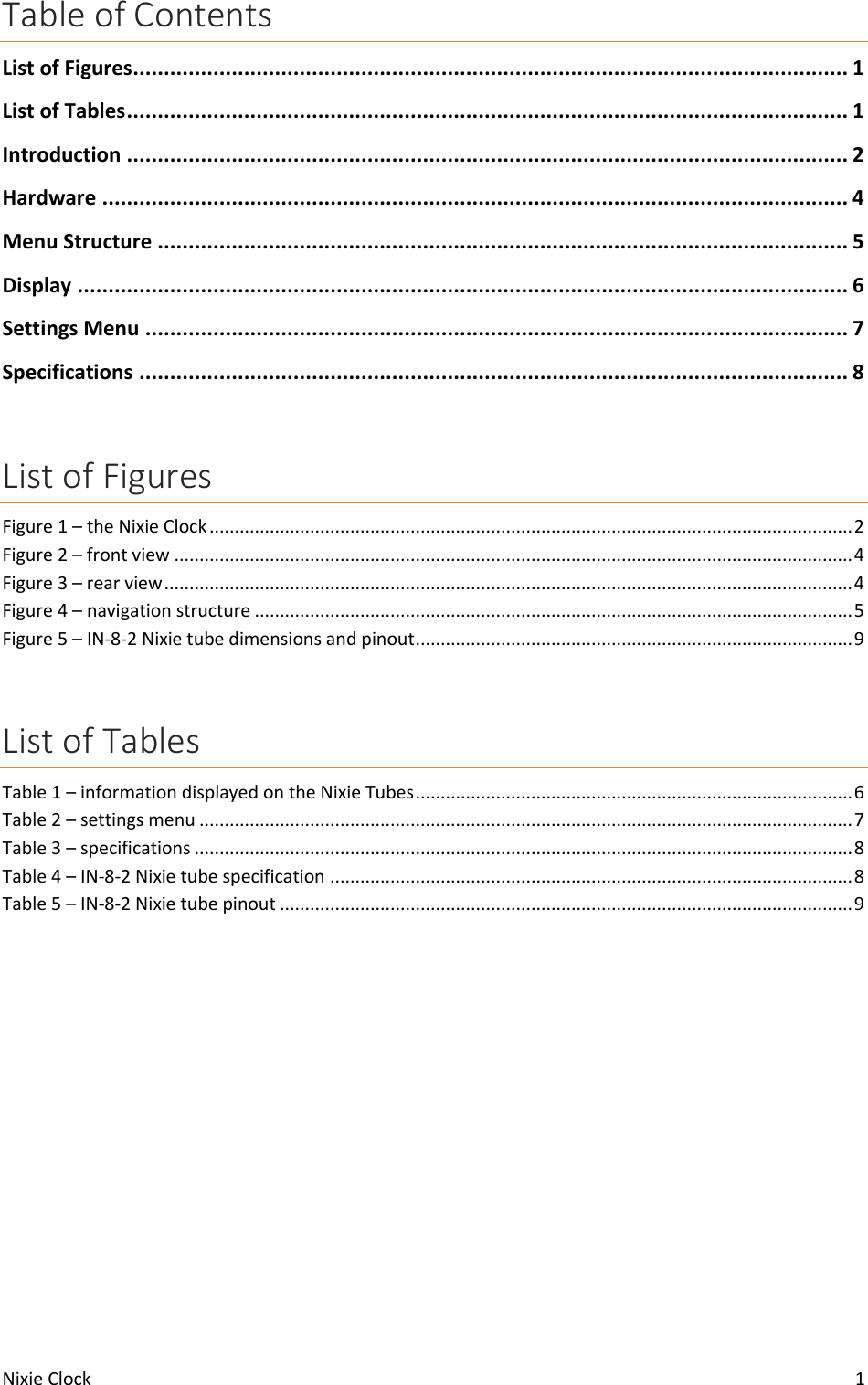 Page 2 of 10 - Nixie-clock-user-manual