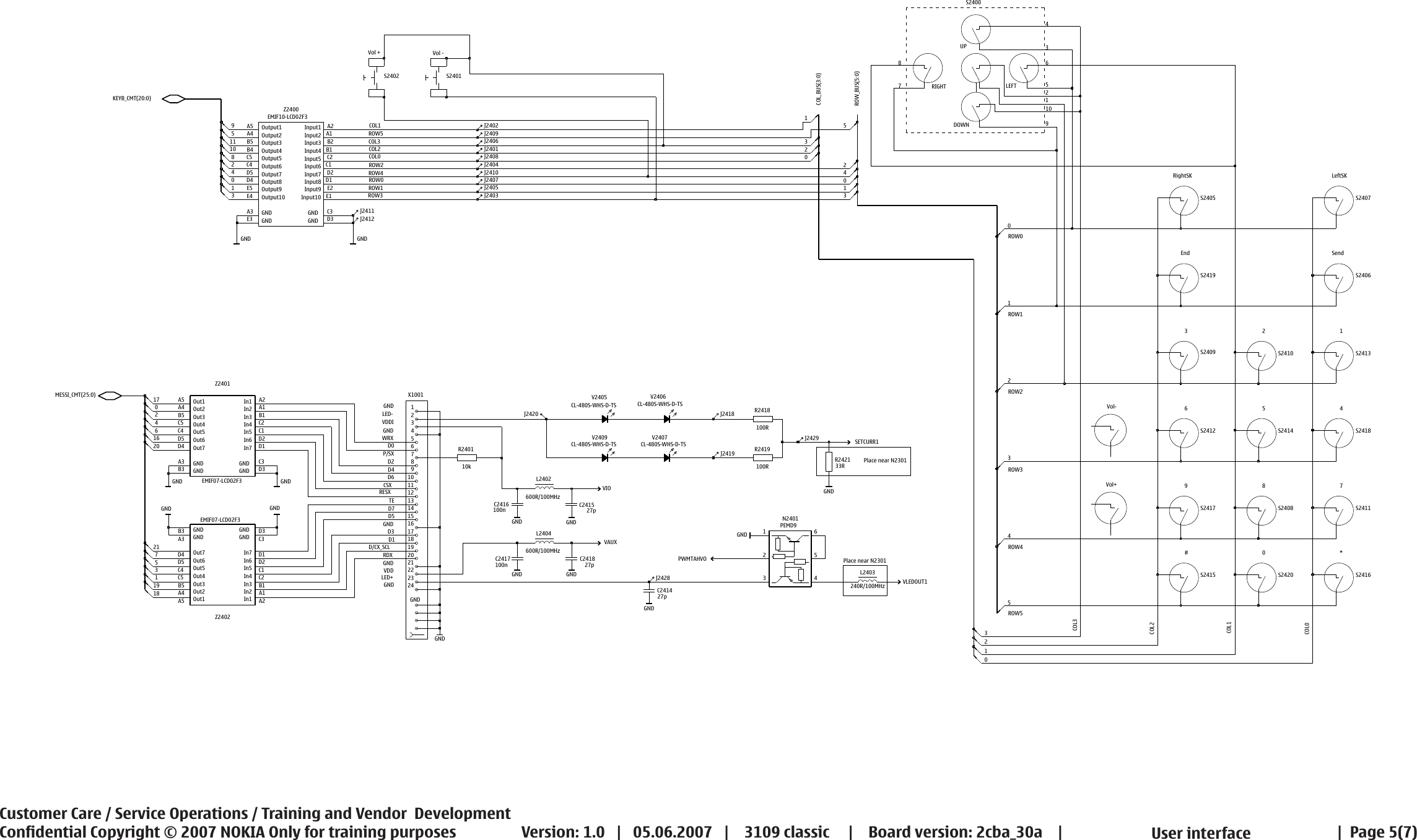 Page 5 of 7 - Nokia 3109c Rm-274 Service Schematics V1