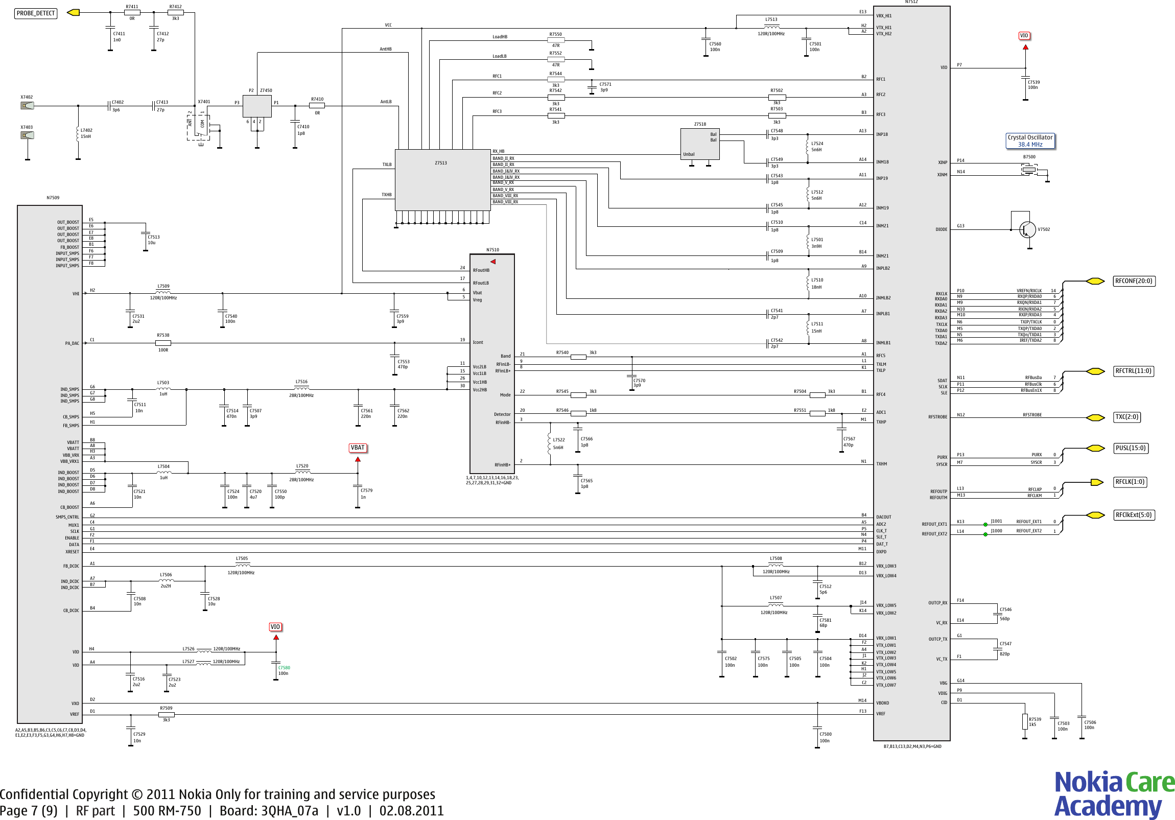 Page 7 of 9 - Nokia 500 RM-750 Service Schematics V1