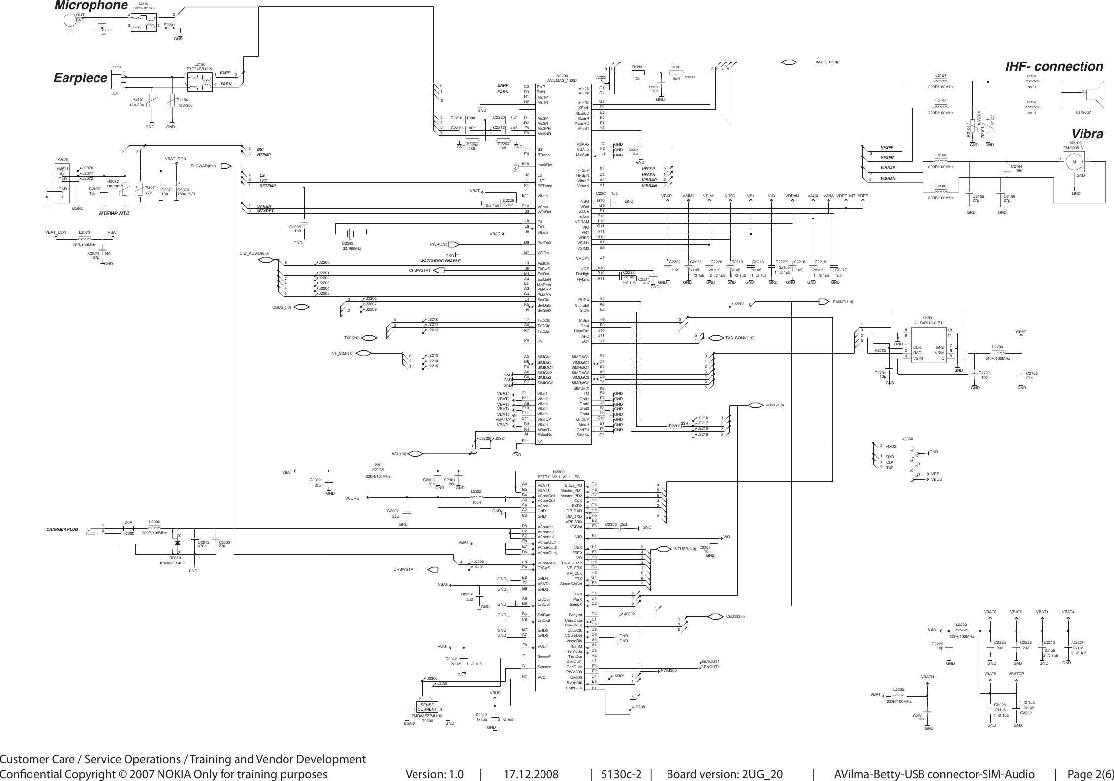 Page 2 of 6 - Nokia 5130 Rm-495 Service Schematics