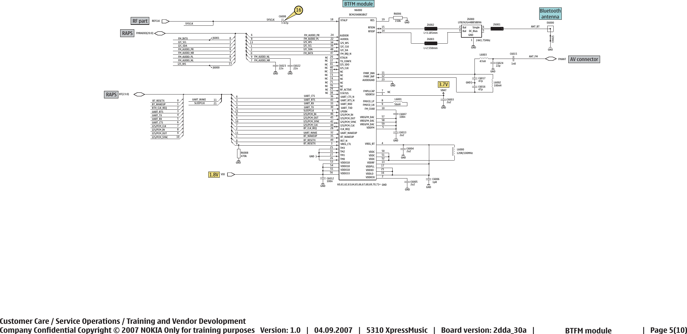 Page 5 of 10 - Nokia 5310xm Rm-303 Rm-304 Service Schematics V1