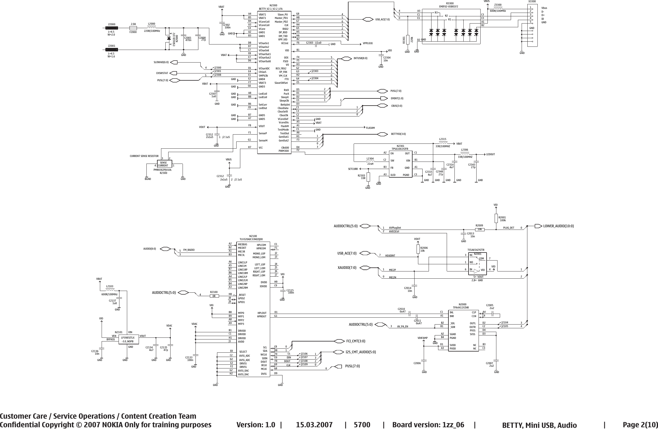 Page 2 of 10 - Nokia 5700 Rm-230 Service Schematics