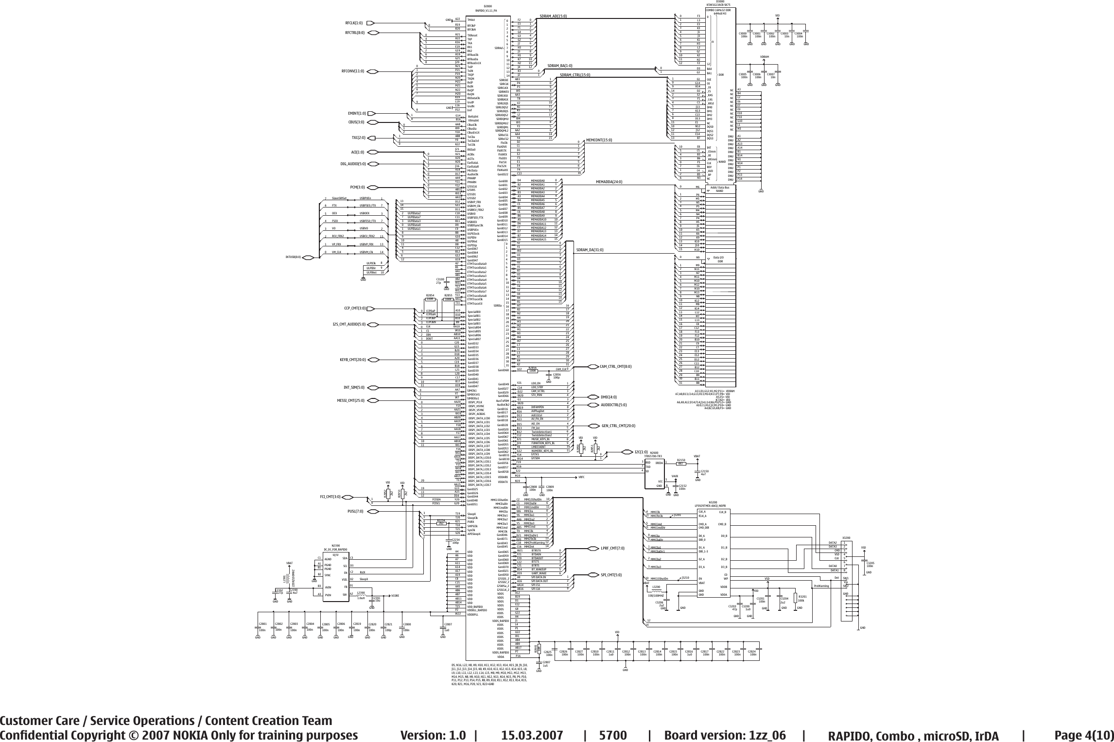 Page 4 of 10 - Nokia 5700 Rm-230 Service Schematics