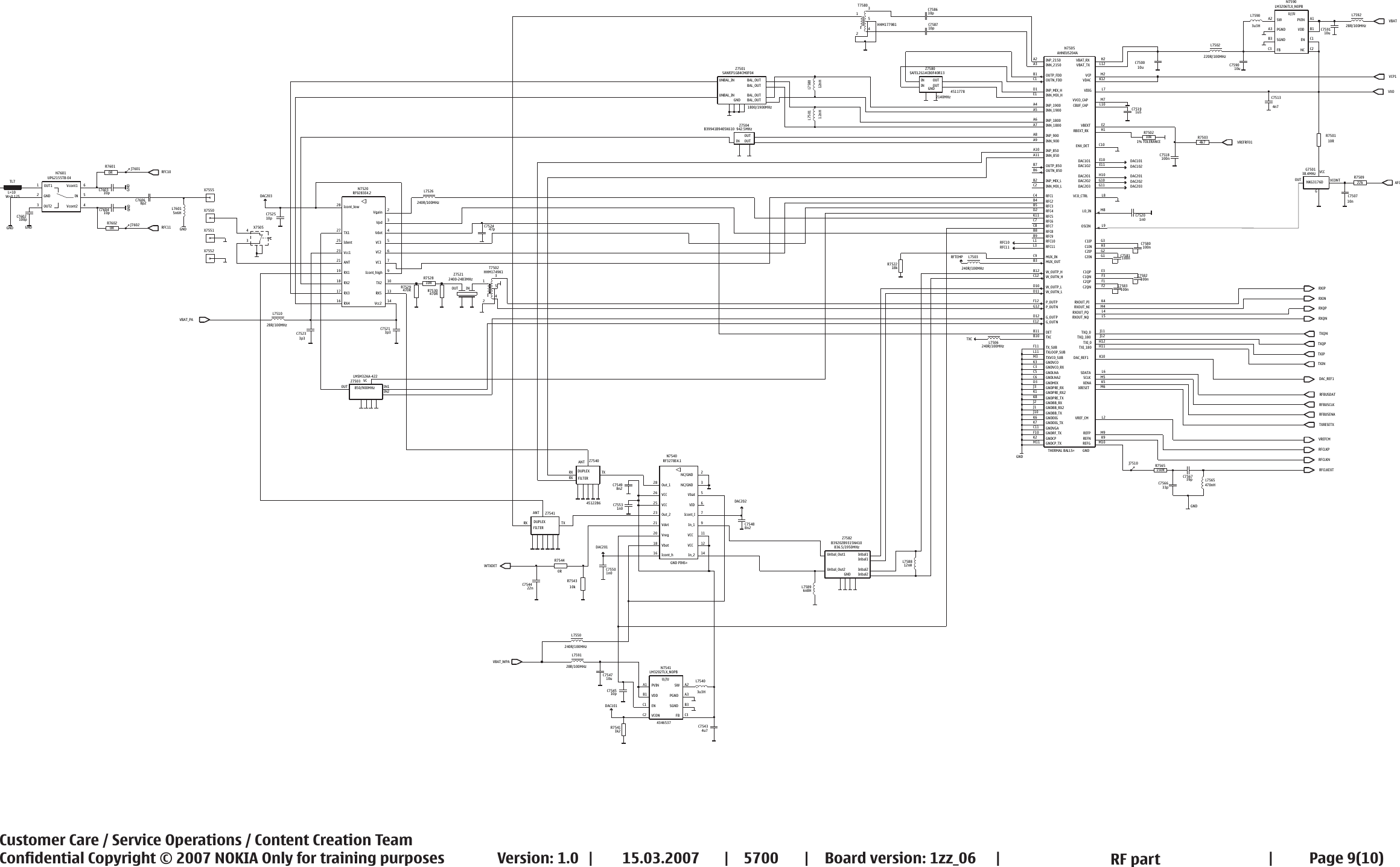 Page 9 of 10 - Nokia 5700 Rm-230 Service Schematics