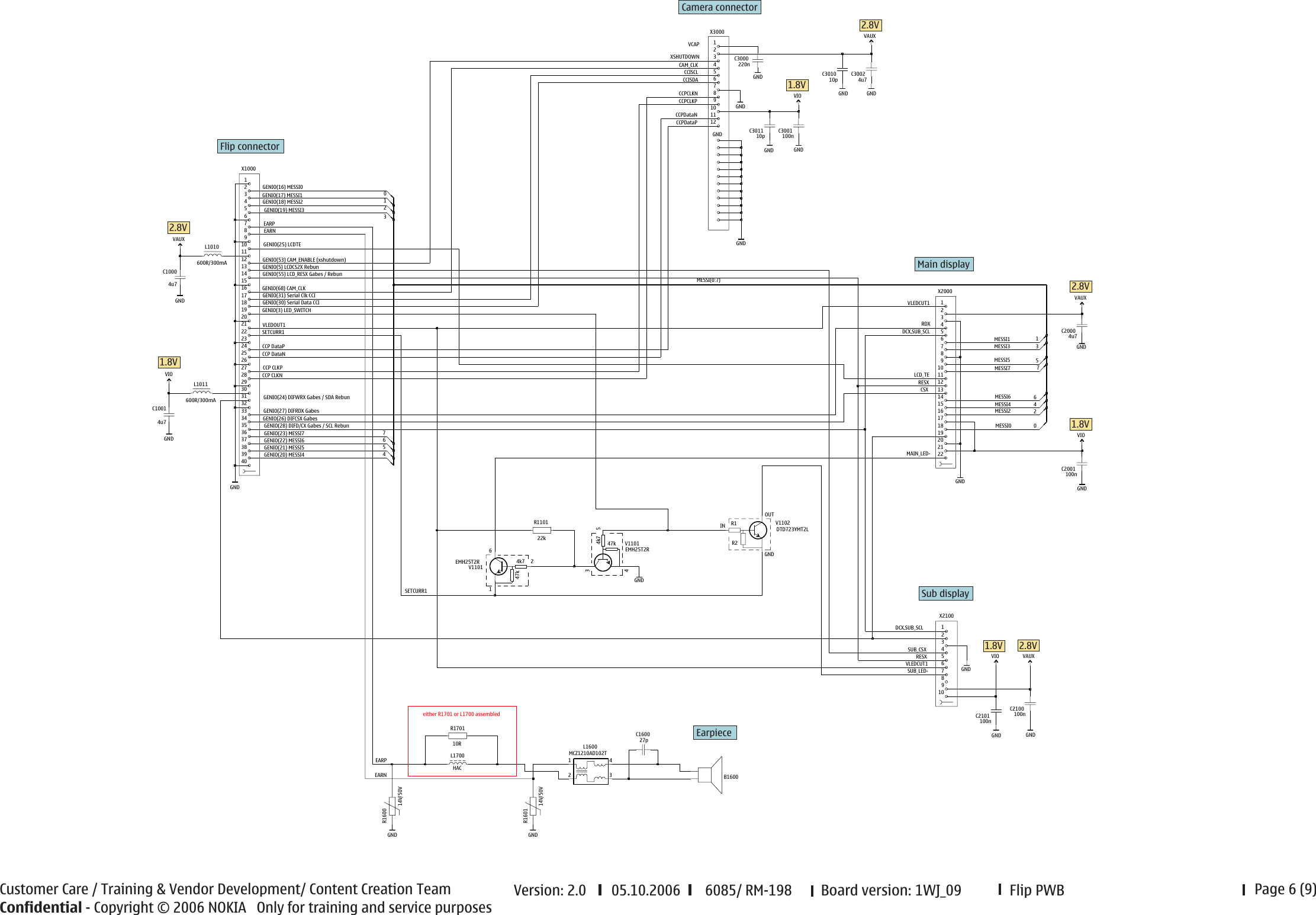 Page 6 of 9 - N91 Schematics Nokia 6085 Rm-198 Service V2