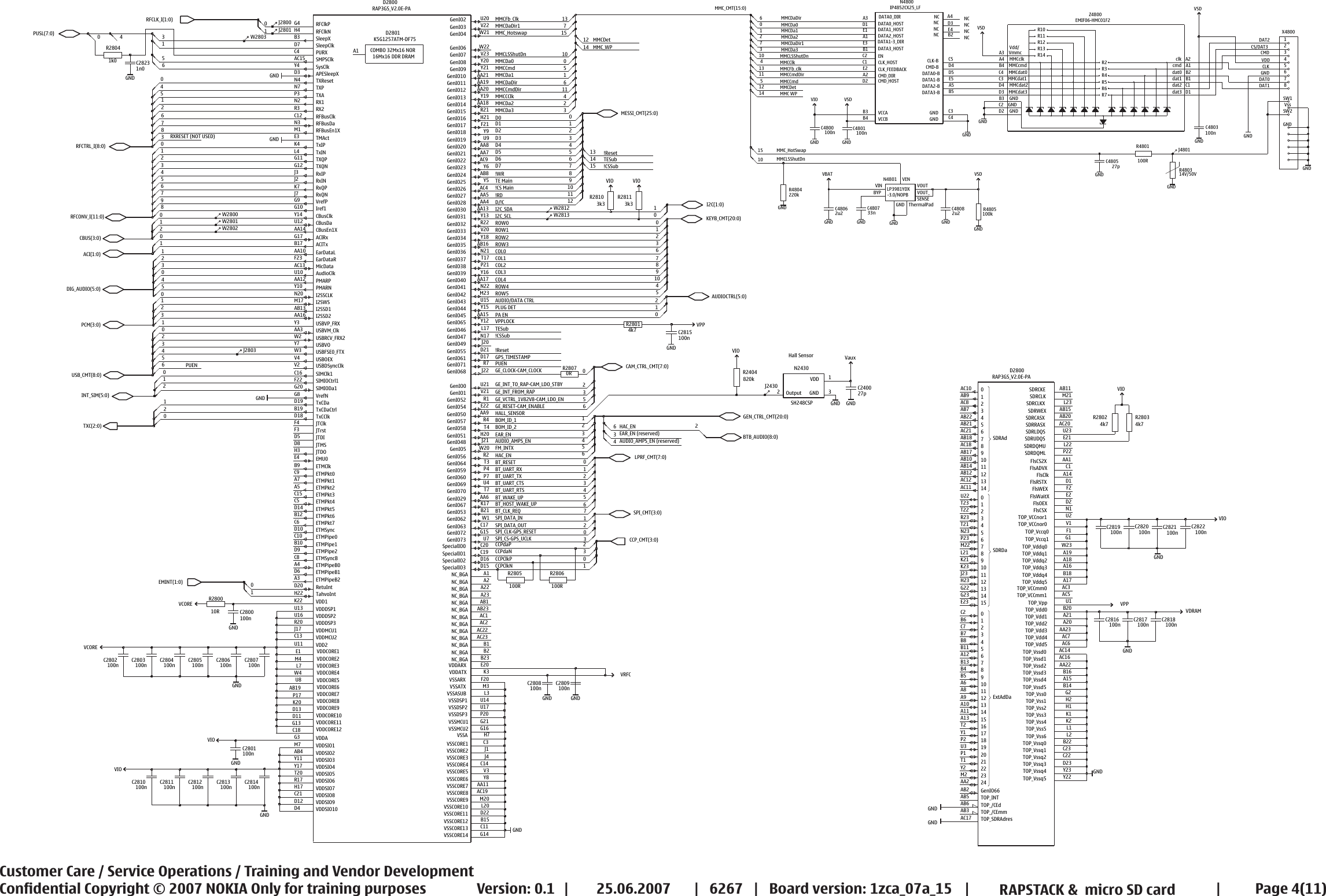 Page 4 of 11 - Nokia 6267 Rm-210 Service Schematics V0.1