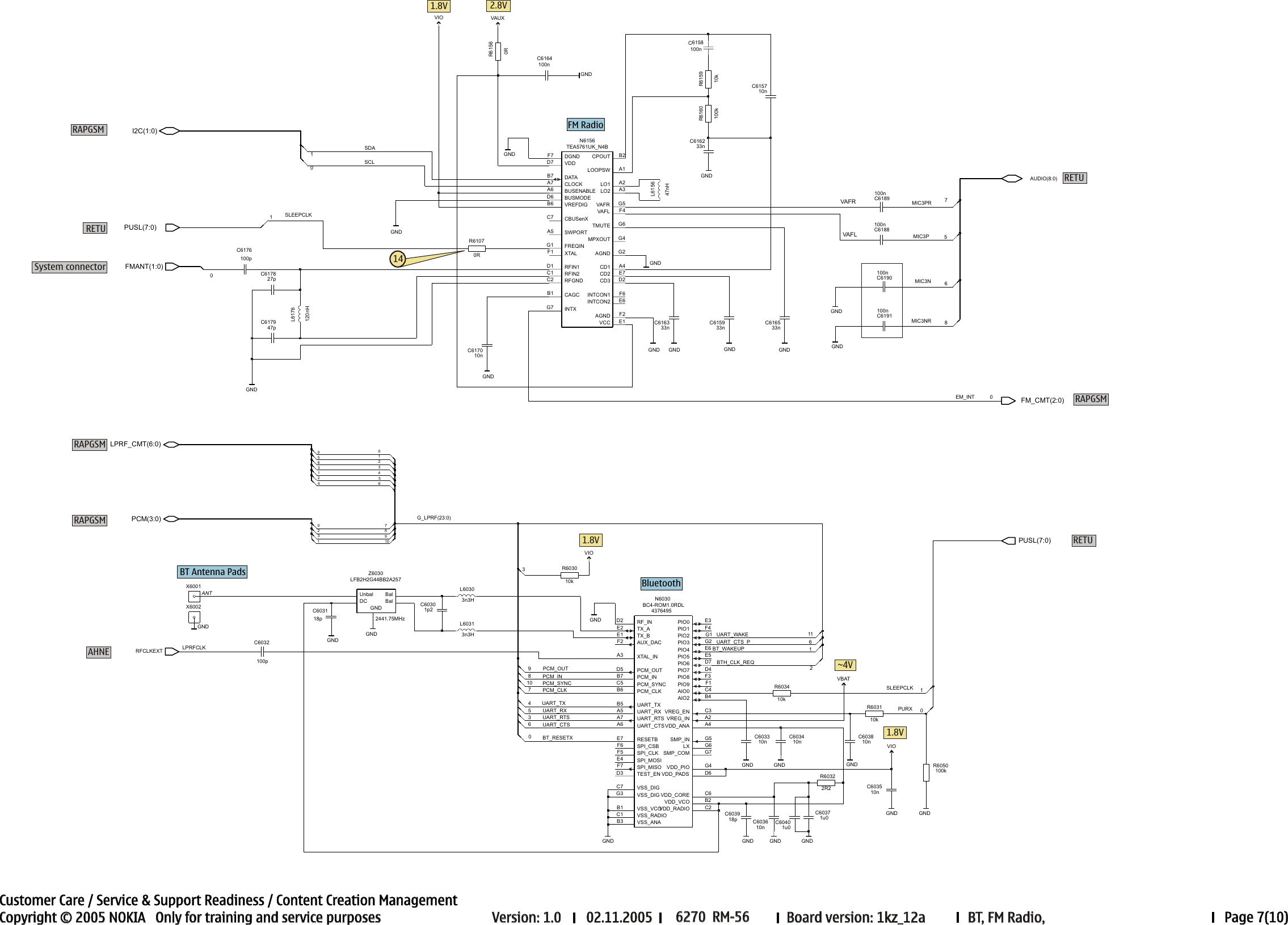 Page 7 of 10 - 6270_RM-56_schematics_V0_9 Nokia 6270 Rm-56 Service Schematics