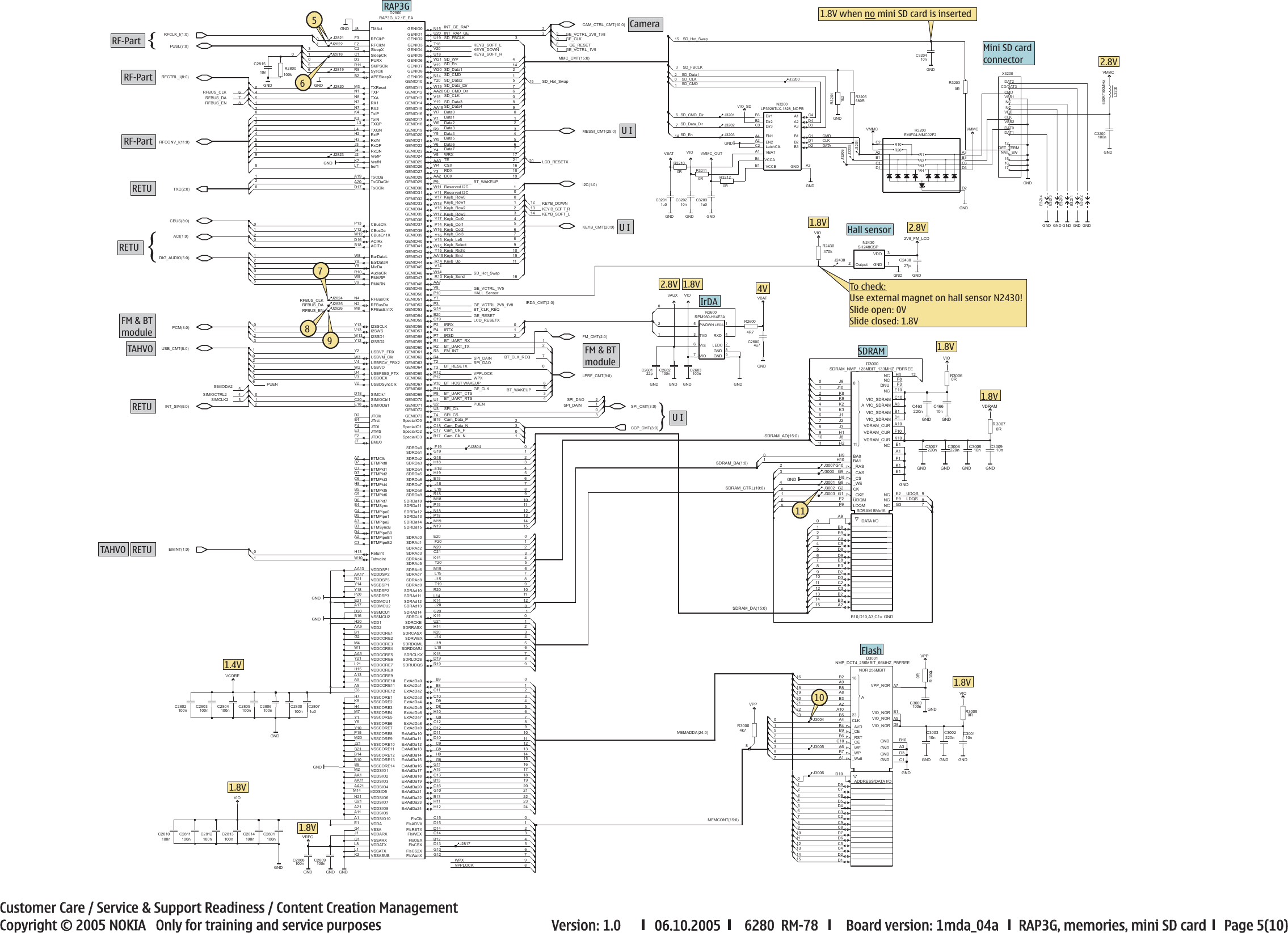 Page 5 of 10 - New_york_6280_schematics_1.0 Nokia 6280 Rm-78 Service Schematics