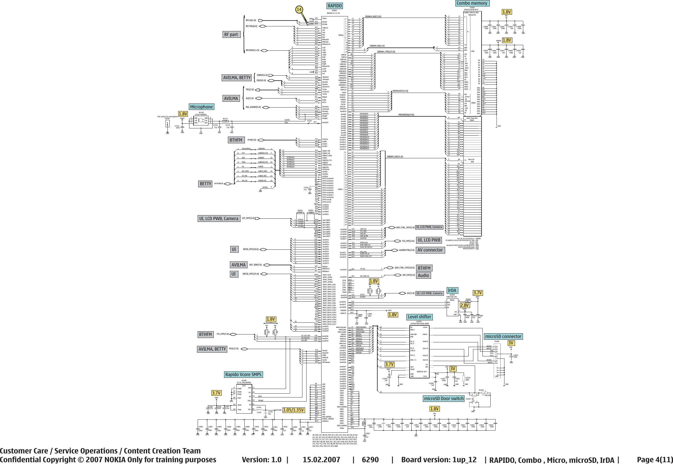 Page 4 of 11 - Nokia 6290 Rm-176 Service Schematics