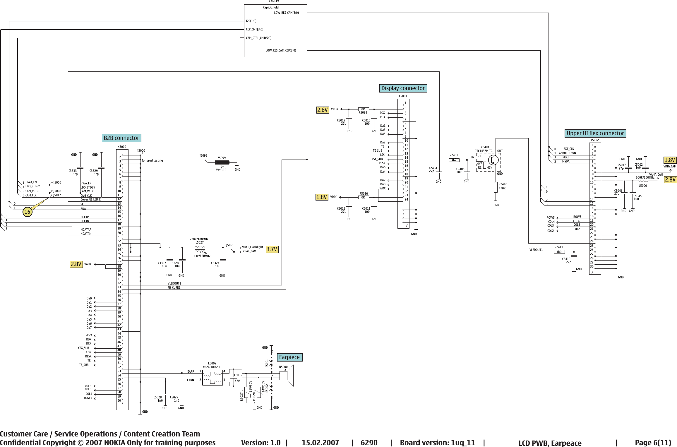 Page 6 of 11 - Nokia 6290 Rm-176 Service Schematics