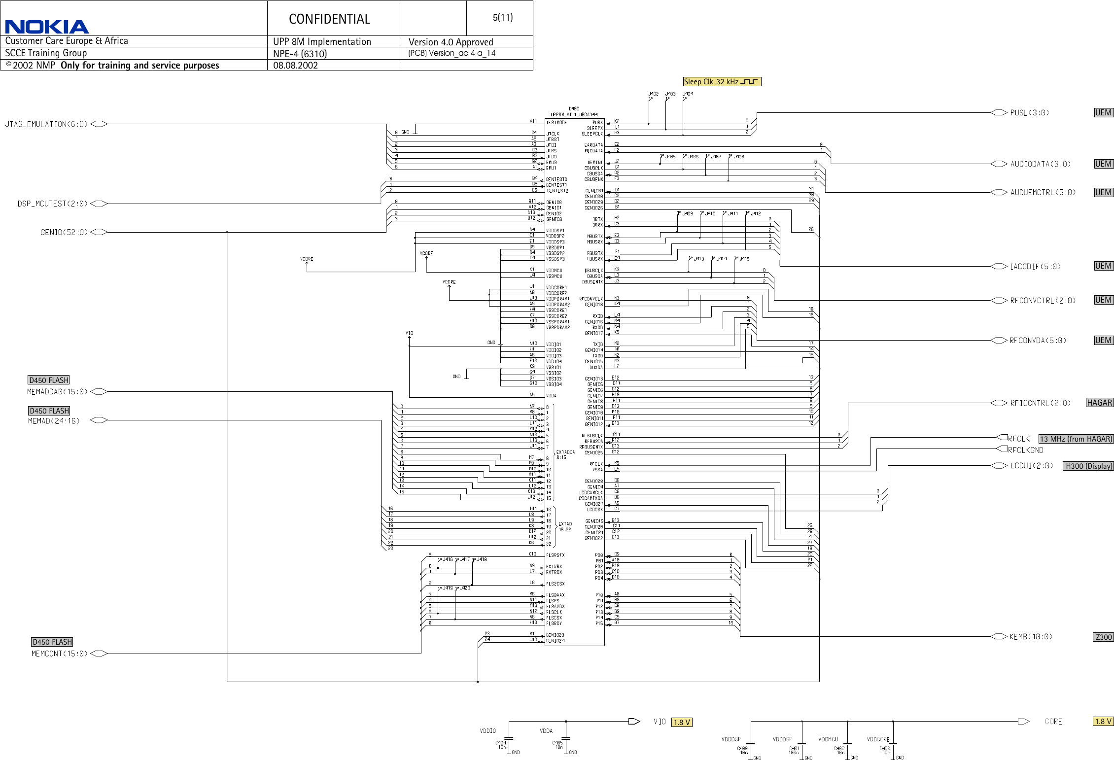 Page 5 of 11 - C Nokia 6310 Npe-4 Schematics