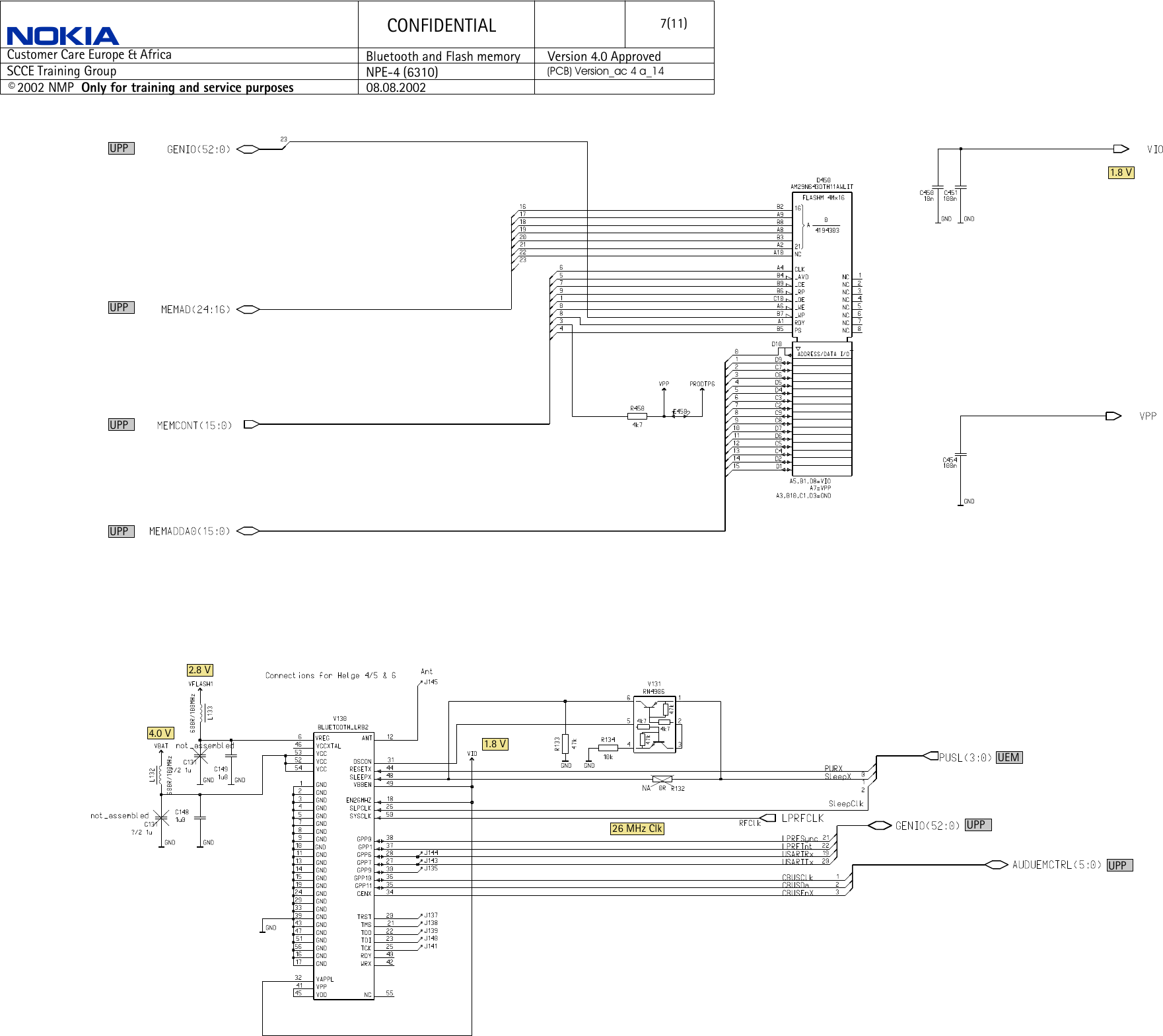 Page 7 of 11 - C Nokia 6310 Npe-4 Schematics