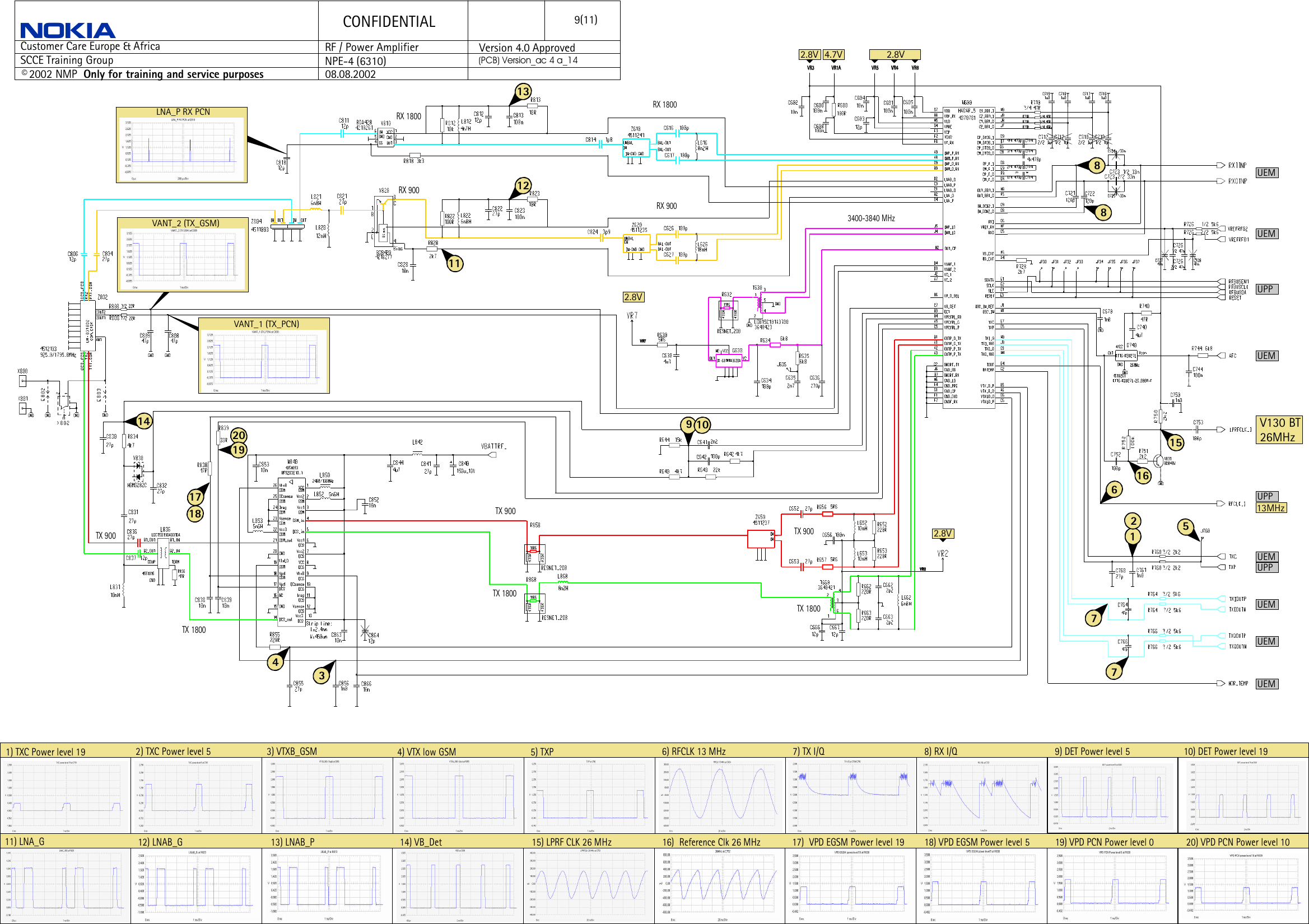 Page 9 of 11 - C Nokia 6310 Npe-4 Schematics