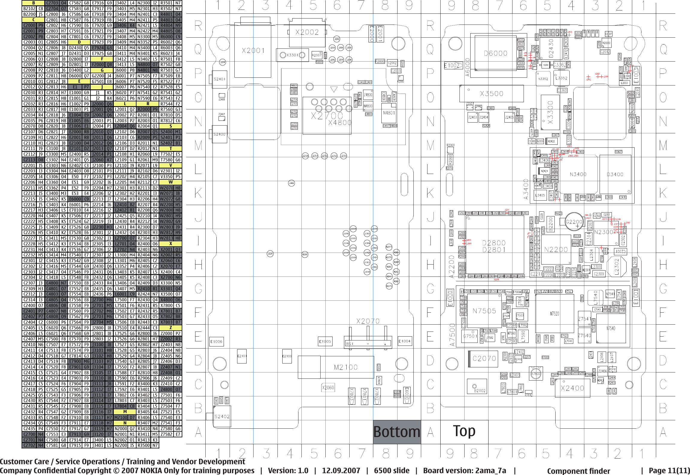 Page 11 of 11 - Nokia 6500s Rm-240 Service Schematics V1