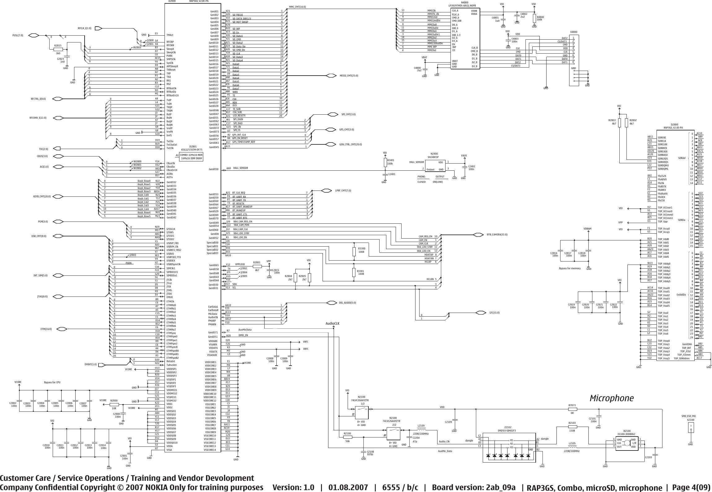 Page 4 of 9 - Nokia 6555 Rm-271, Rm-276, Rm-289 Service Schematics