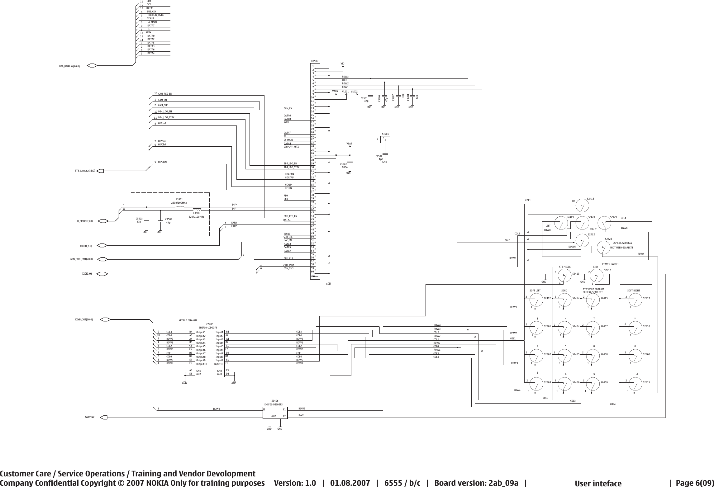 Page 6 of 9 - Nokia 6555 Rm-271, Rm-276, Rm-289 Service Schematics