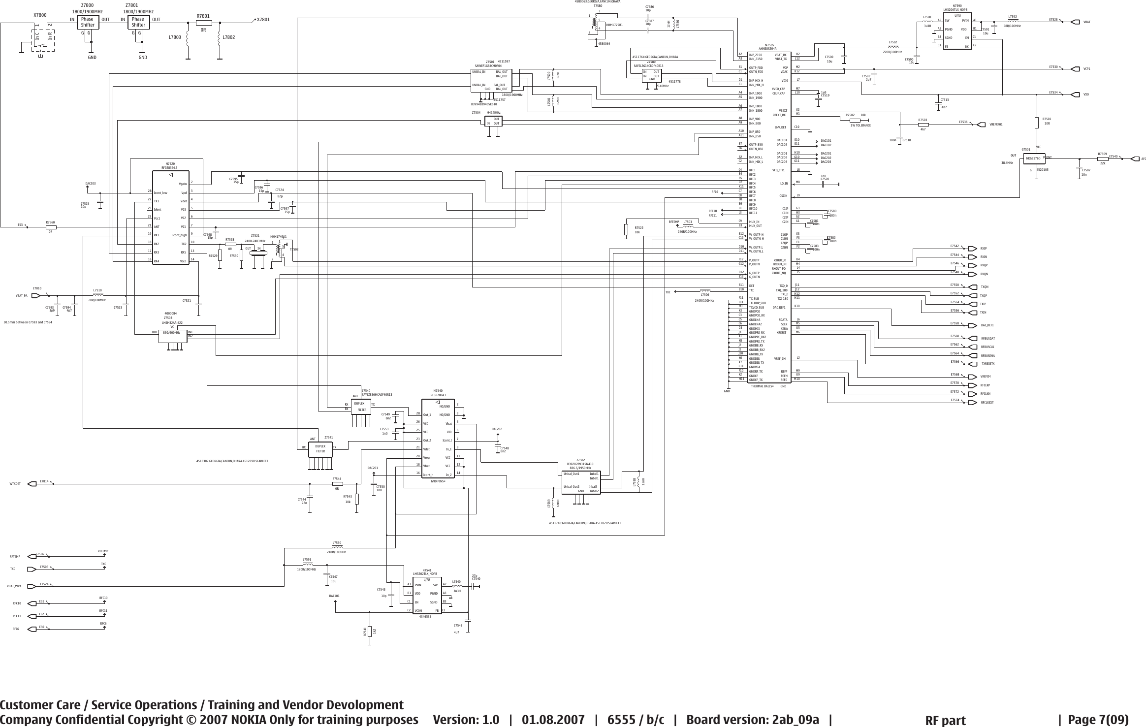 Page 7 of 9 - Nokia 6555 Rm-271, Rm-276, Rm-289 Service Schematics