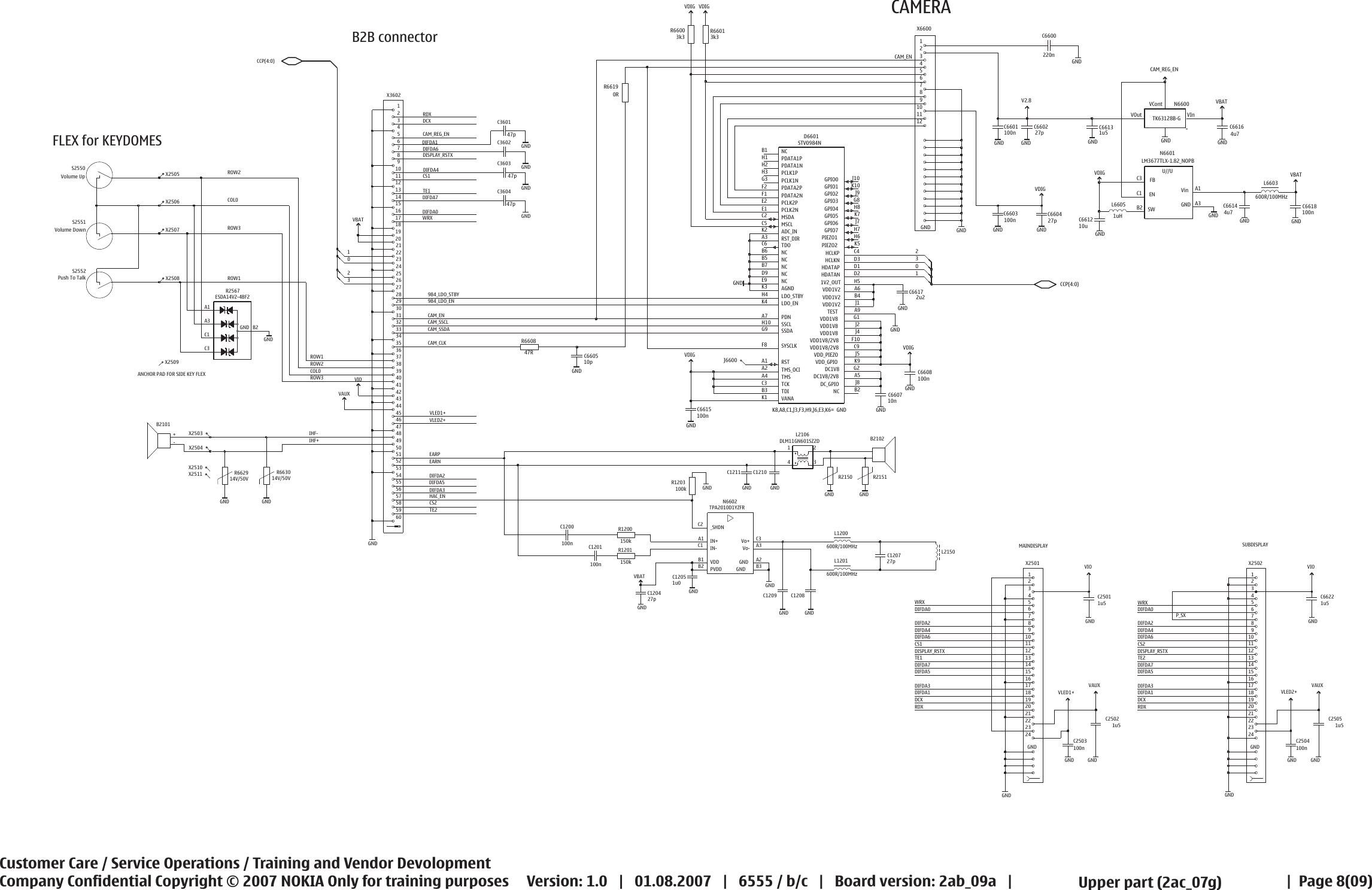 Page 8 of 9 - Nokia 6555 Rm-271, Rm-276, Rm-289 Service Schematics