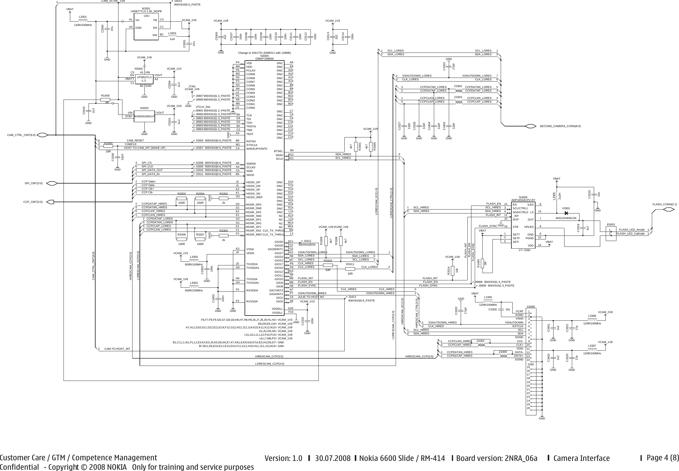 Page 4 of 8 - Front Page Nokia 6600s Rm-414 Service Schematics
