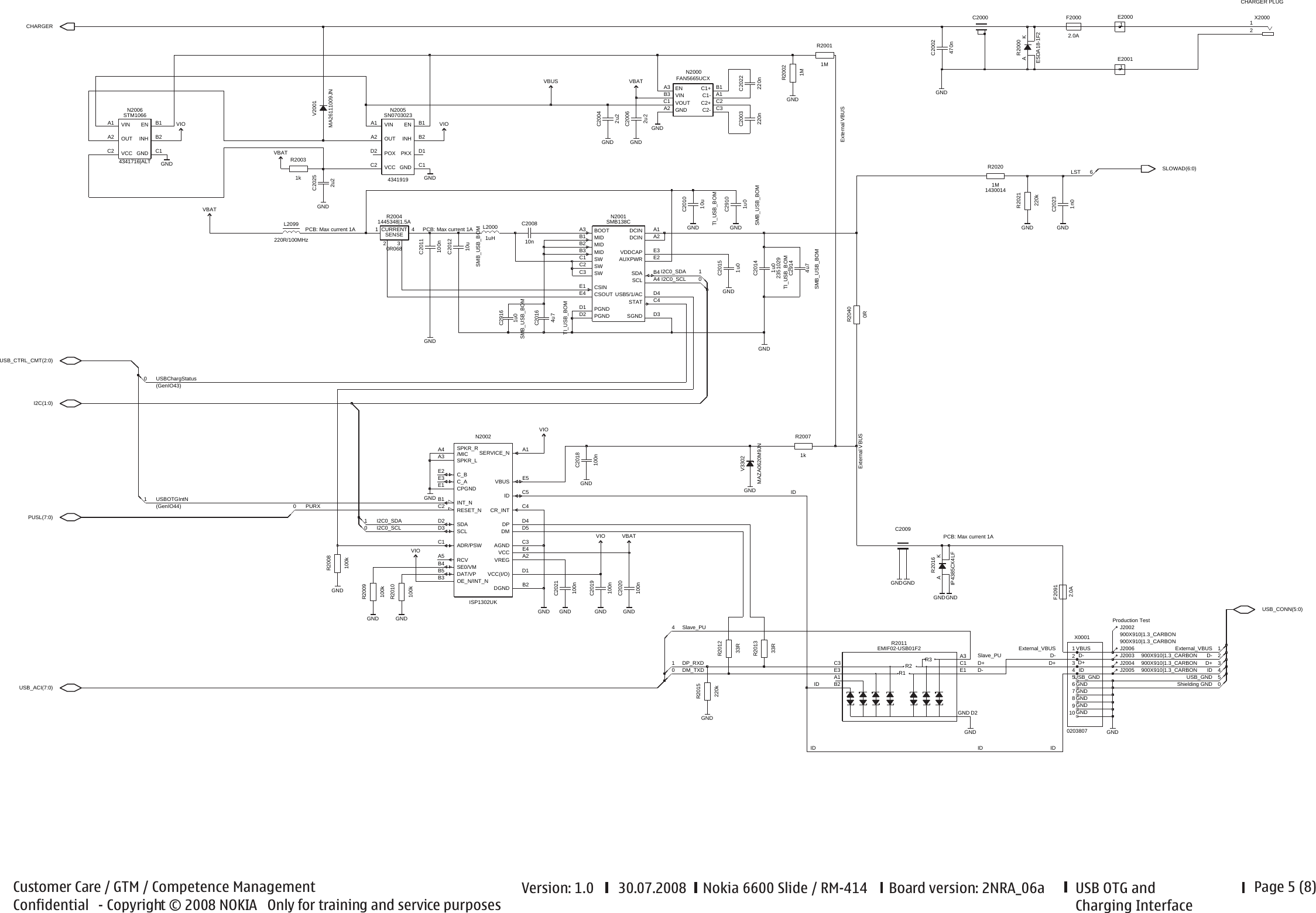 Page 5 of 8 - Front Page Nokia 6600s Rm-414 Service Schematics