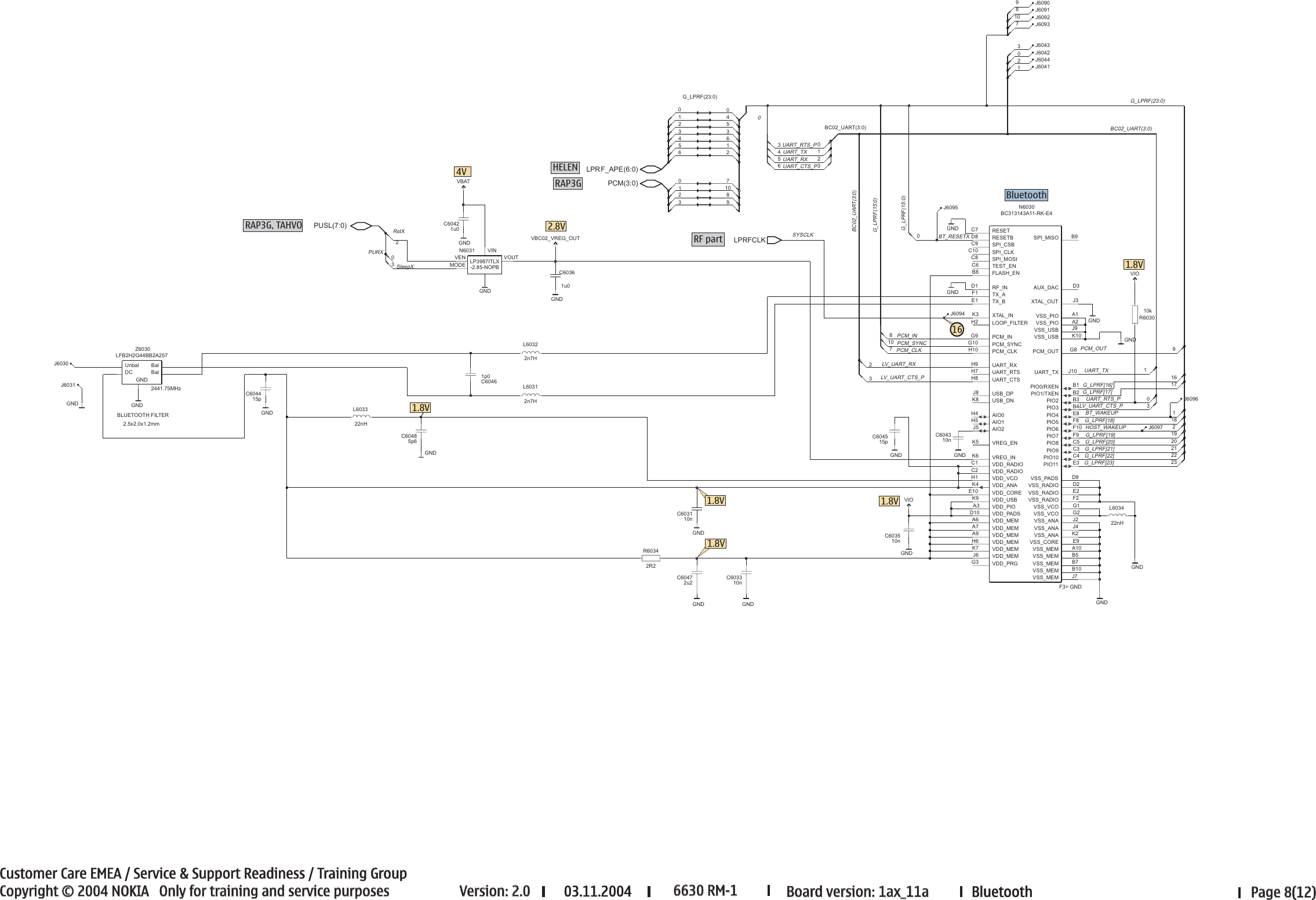 Page 8 of 12 - 6630_RM-1_schematics_2_0 Nokia 6630 Rm-1 Service Schematics