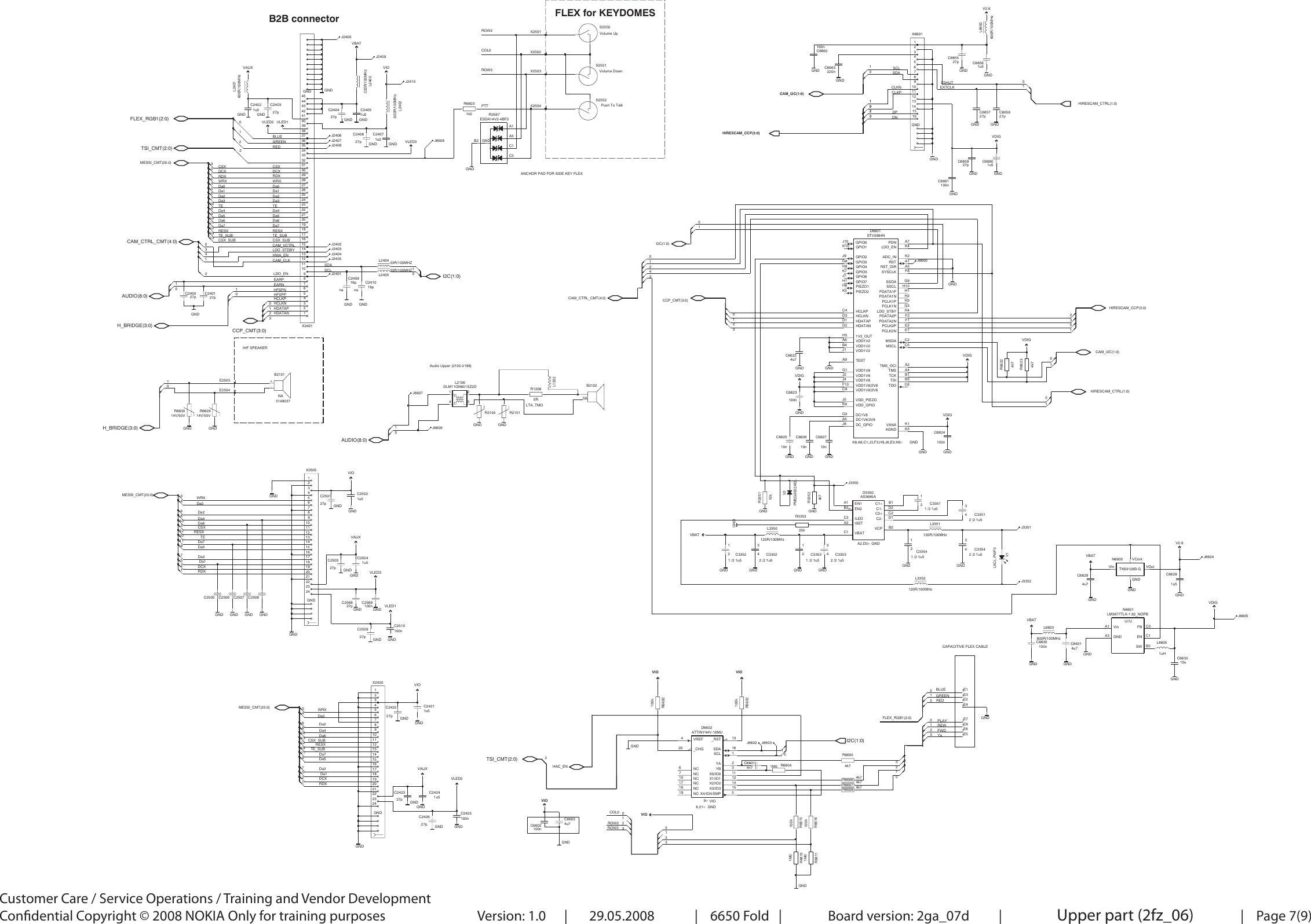 Page 7 of 10 - Nokia 6650 Fold RM-400 - Service Schematics. Www.s-manuals.com. 6650f Schematics V1.0