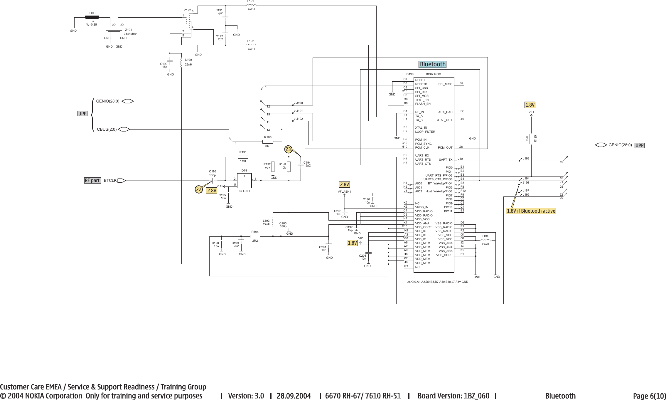 Page 6 of 10 - 6670_RH-67_7610_RH-51_schemat... Nokia 6670 Rh-67, 7610 Rh-51 Service Schematics