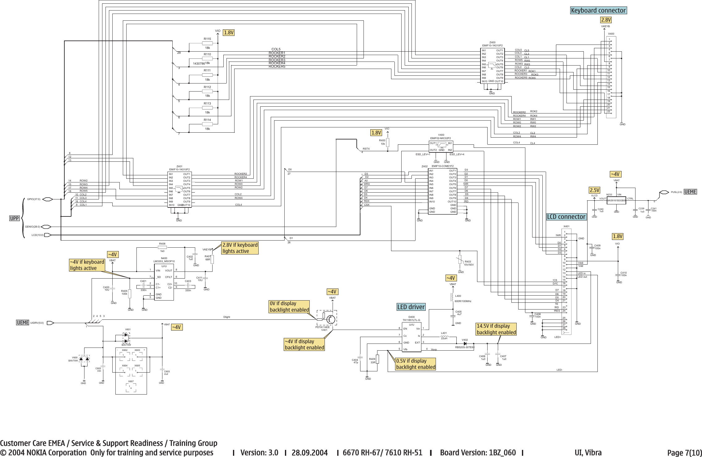 Page 7 of 10 - 6670_RH-67_7610_RH-51_schemat... Nokia 6670 Rh-67, 7610 Rh-51 Service Schematics