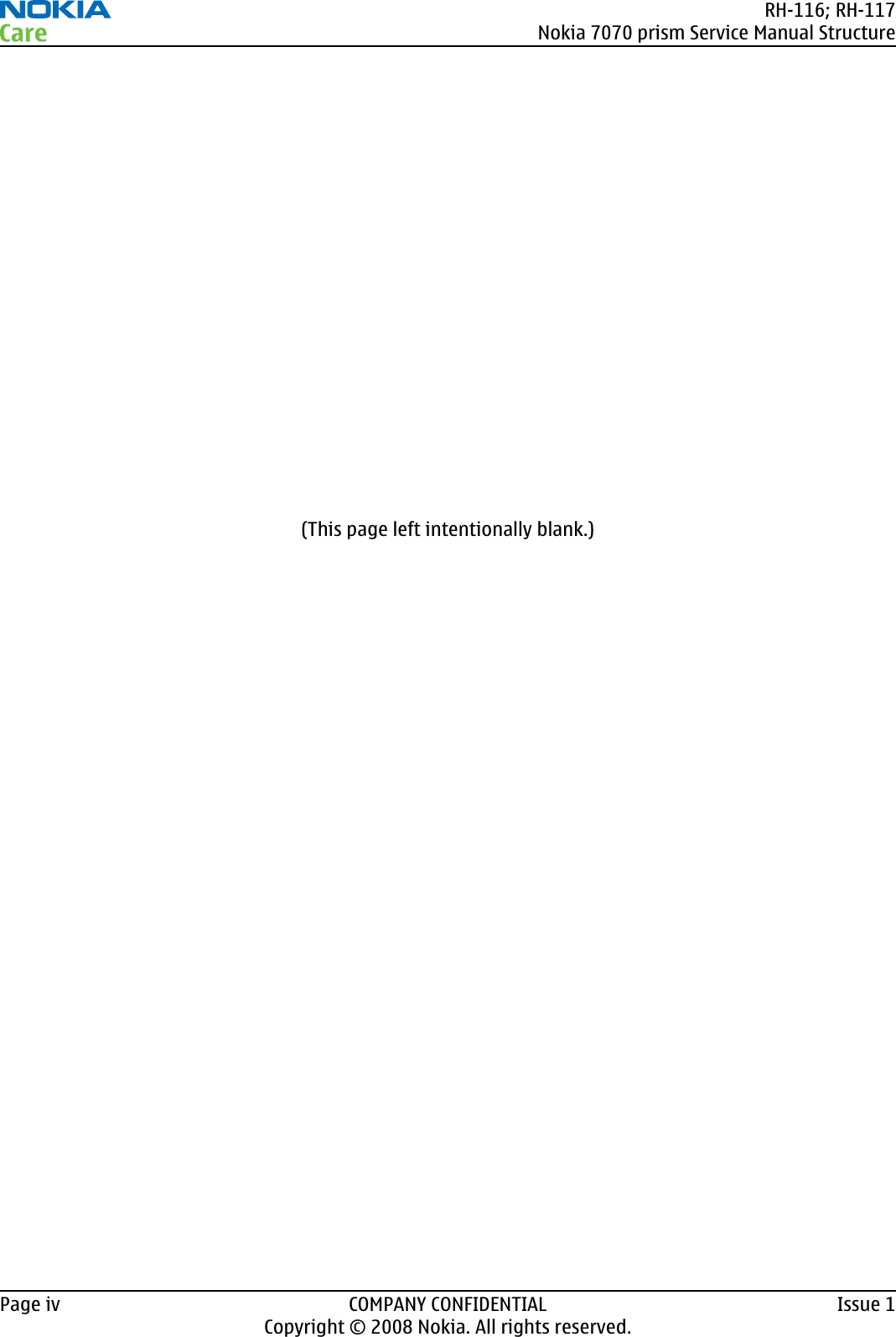 Page 3 of 11 - Nokia 7070 Rh-116, Rh-117 Schematics