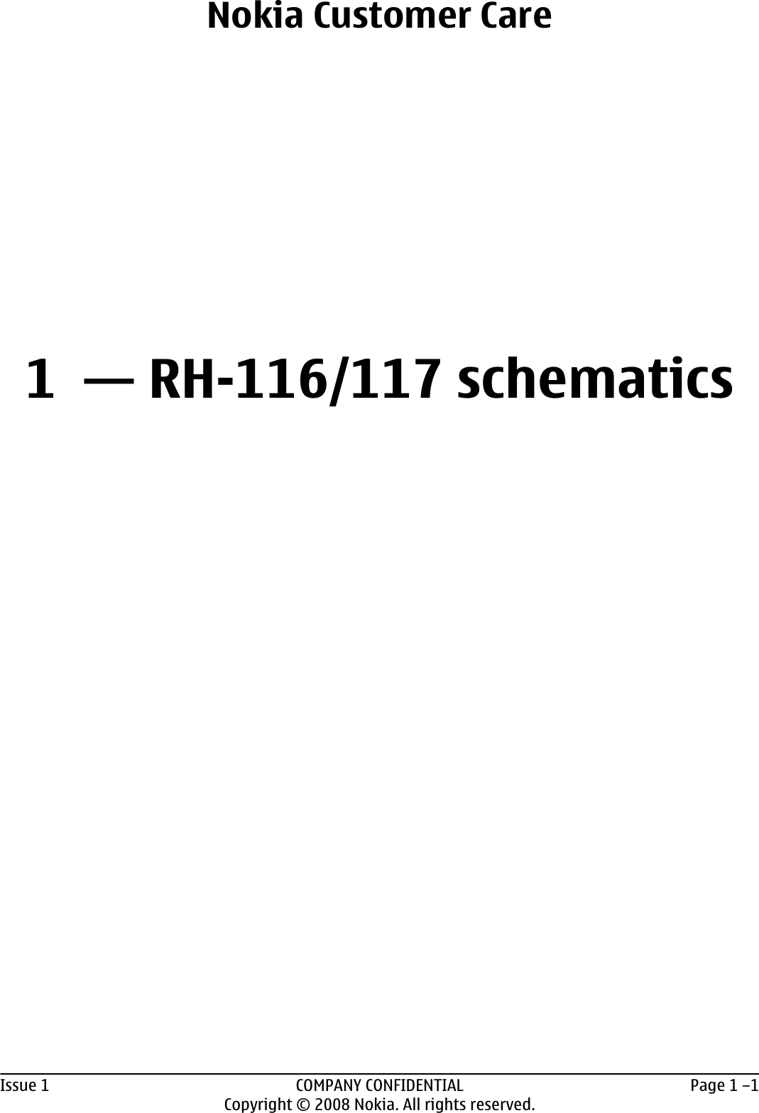 Page 4 of 11 - Nokia 7070 Rh-116, Rh-117 Schematics