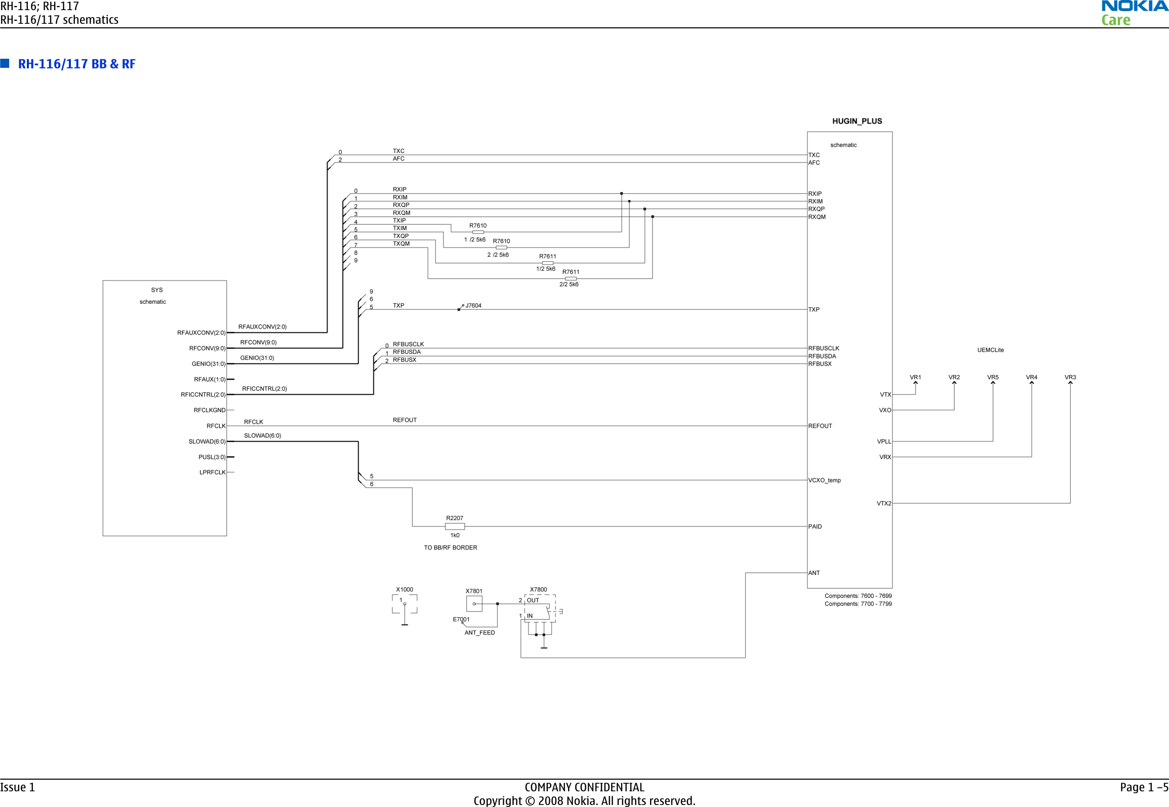 Page 8 of 11 - Nokia 7070 Rh-116, Rh-117 Schematics