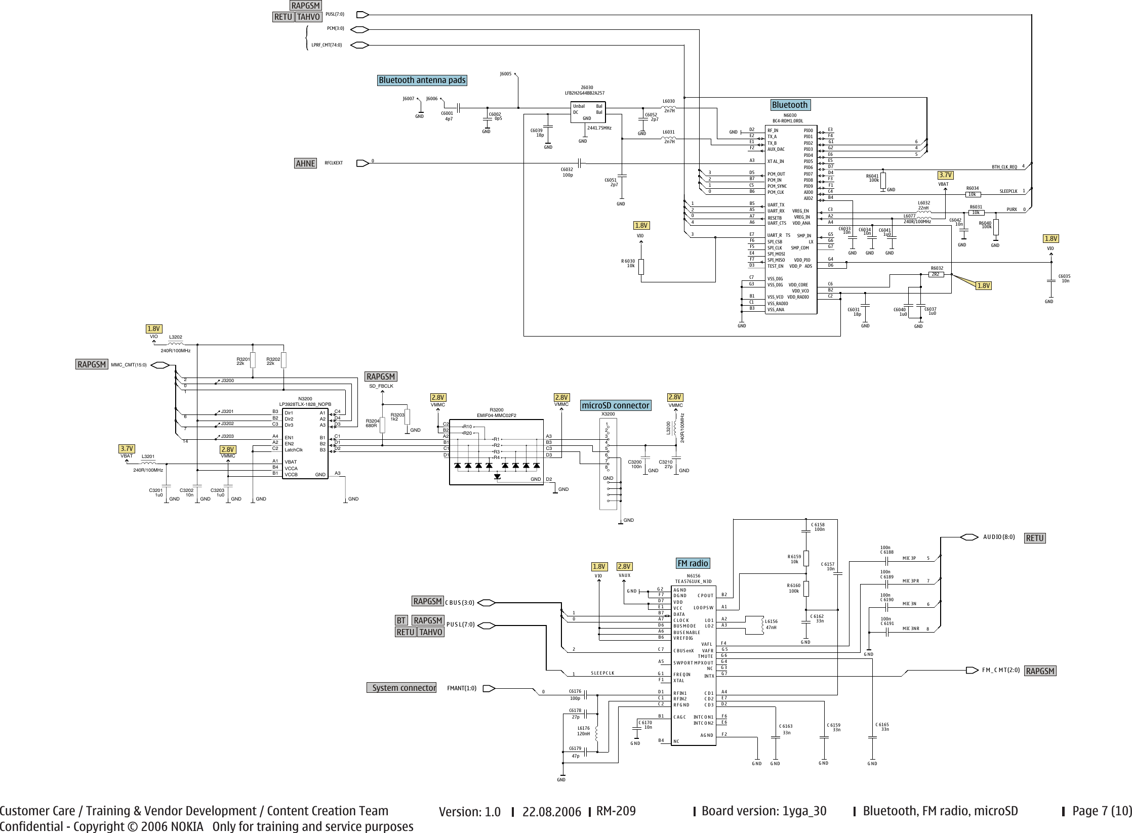 Page 7 of 10 - 6270_RM-56_schematics_V0_9 Nokia 7373 Rm-209 Service Schematics