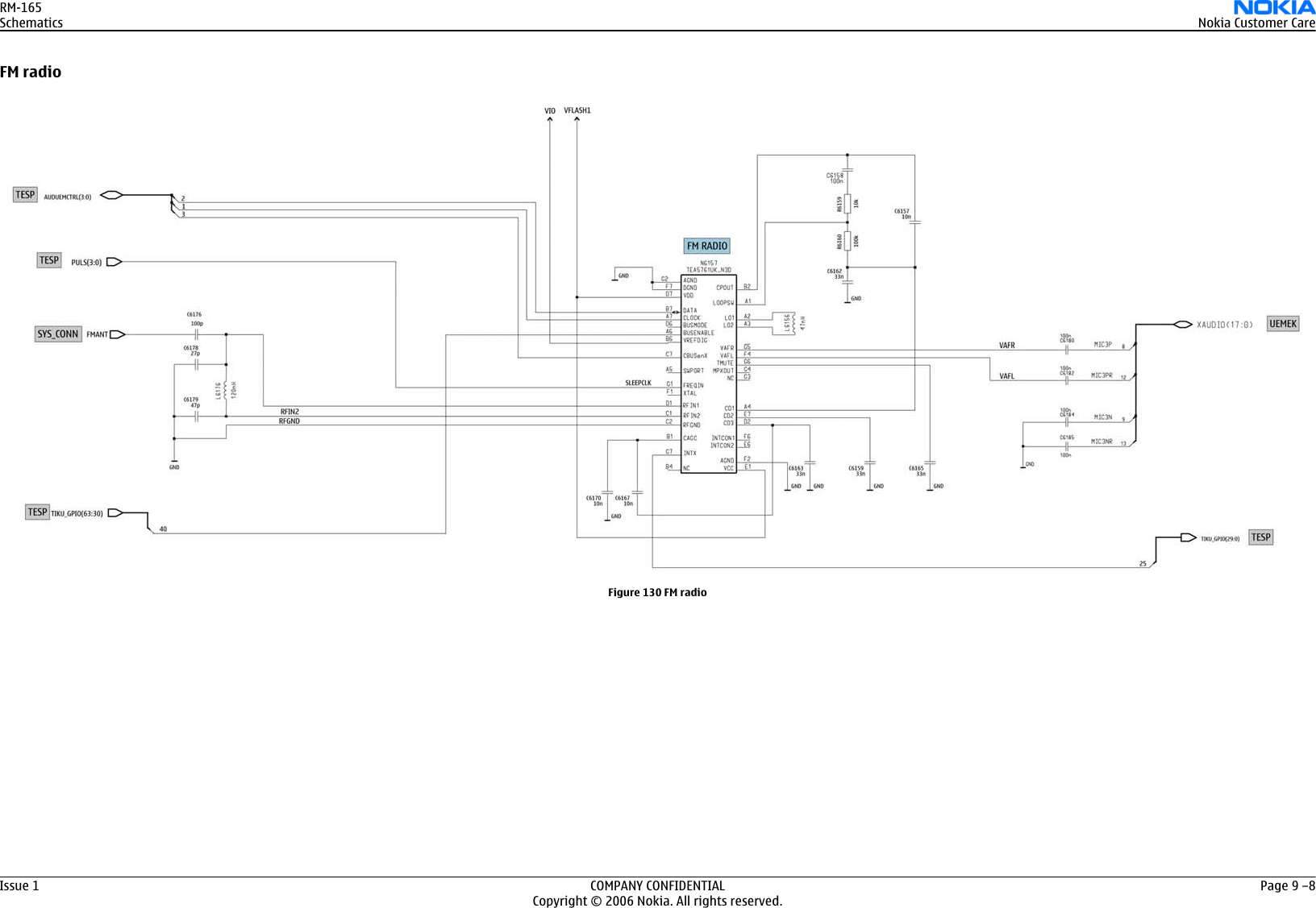 Page 5 of 8 - 8800 Nokia 8800se Rm-165 Schematics