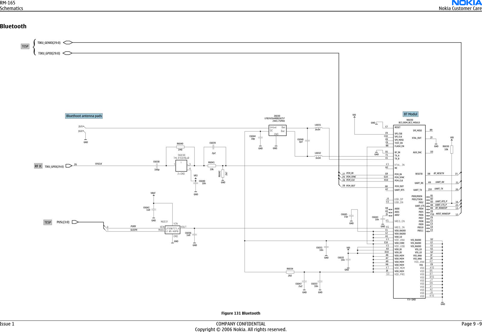 Page 6 of 8 - 8800 Nokia 8800se Rm-165 Schematics