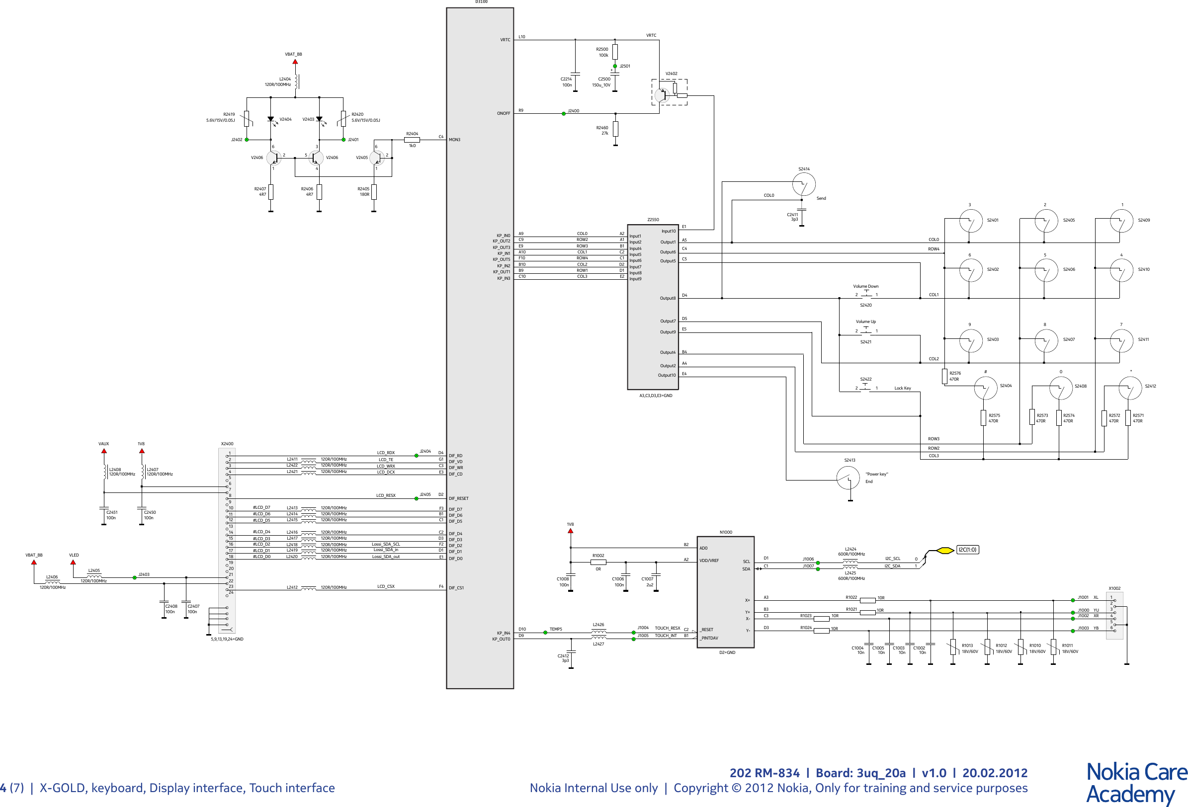 Page 4 of 8 - Nokia 202 RM-834 - Service Schematics. Www.s-manuals.com. Asha Schematics V1.0