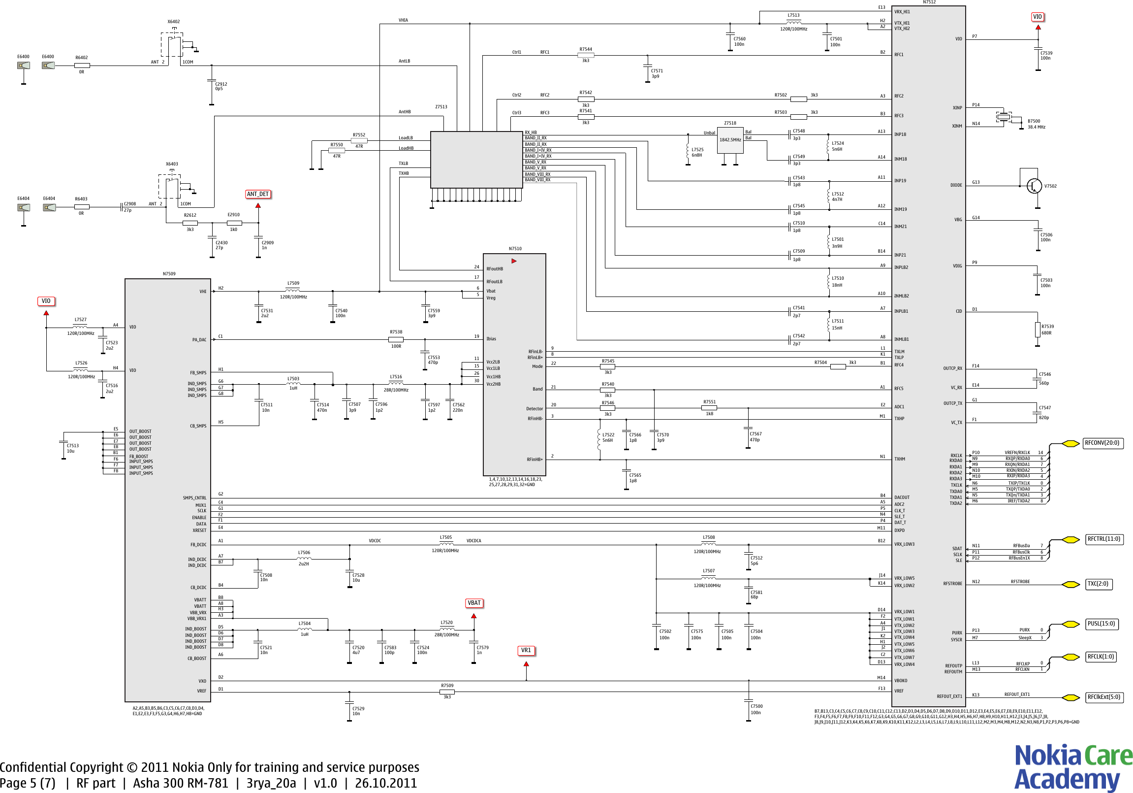 Page 5 of 8 - Nokia Asha 300 RM-781 - Service Schematics. Www.s-manuals.com. Schematics V1.0