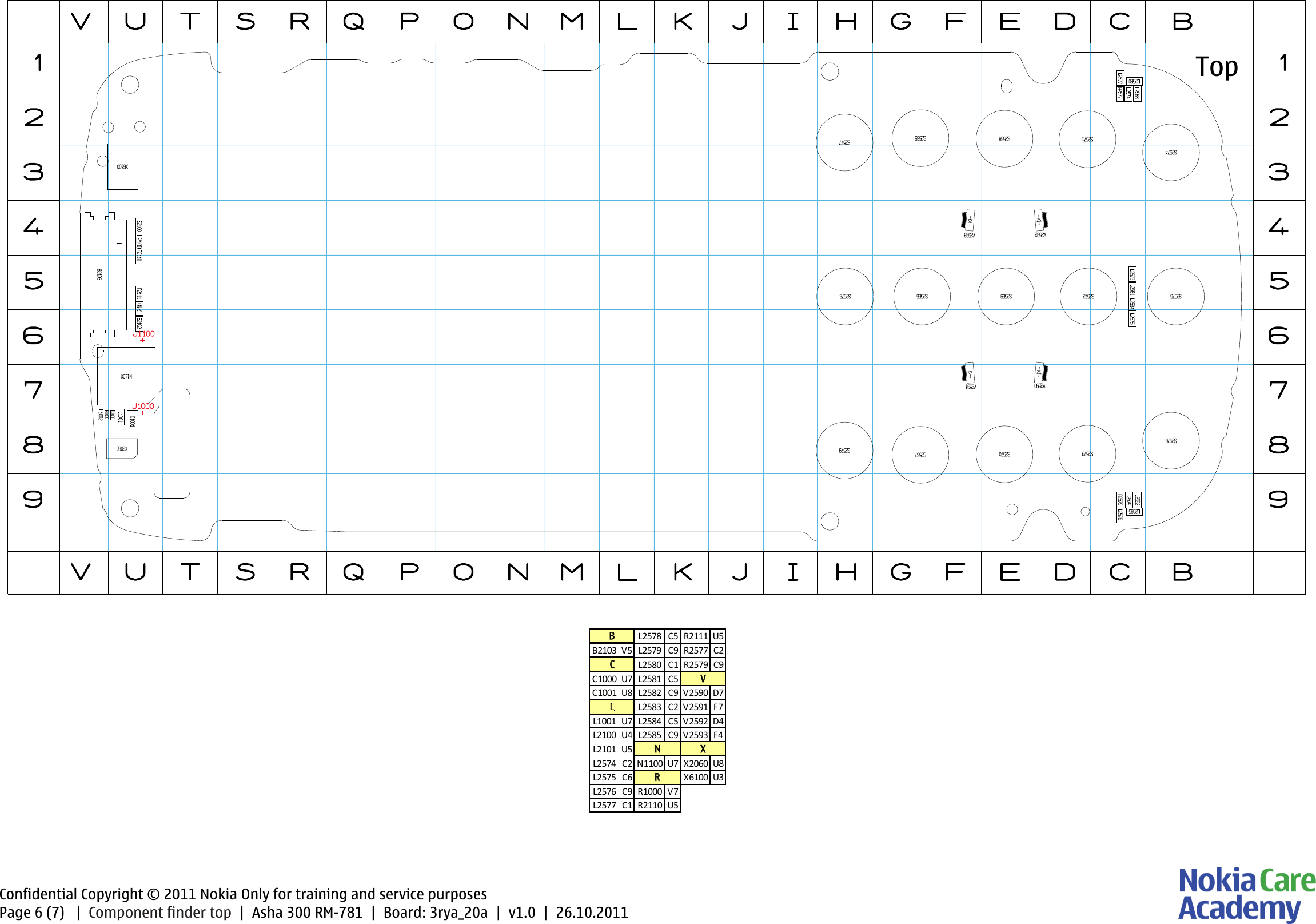 Page 6 of 8 - Nokia Asha 300 RM-781 - Service Schematics. Www.s-manuals.com. Schematics V1.0