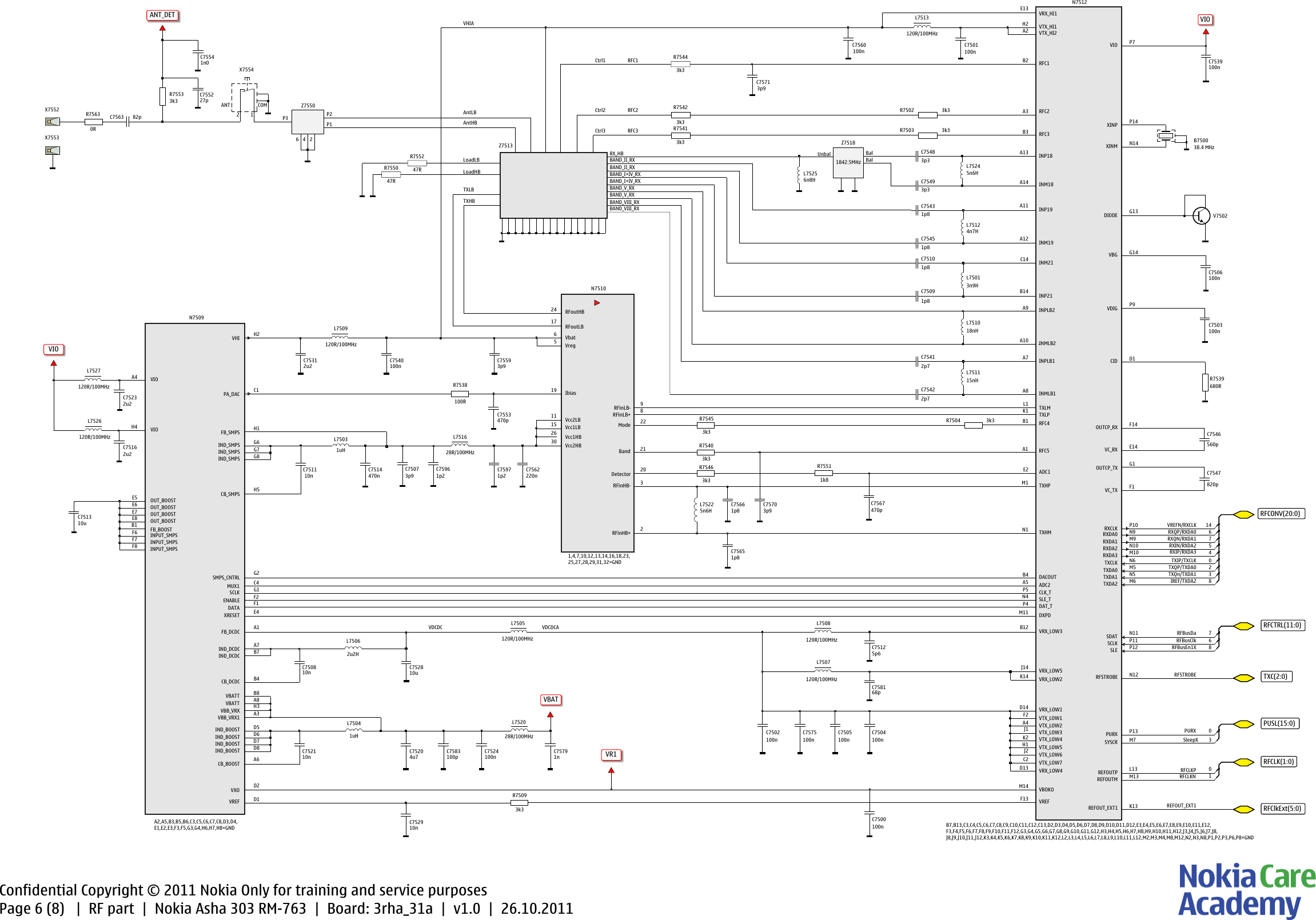 Page 6 of 9 - Nokia Asha 303 RM-763 - Service Schematics. Www.s-manuals.com. Schematics V1.0