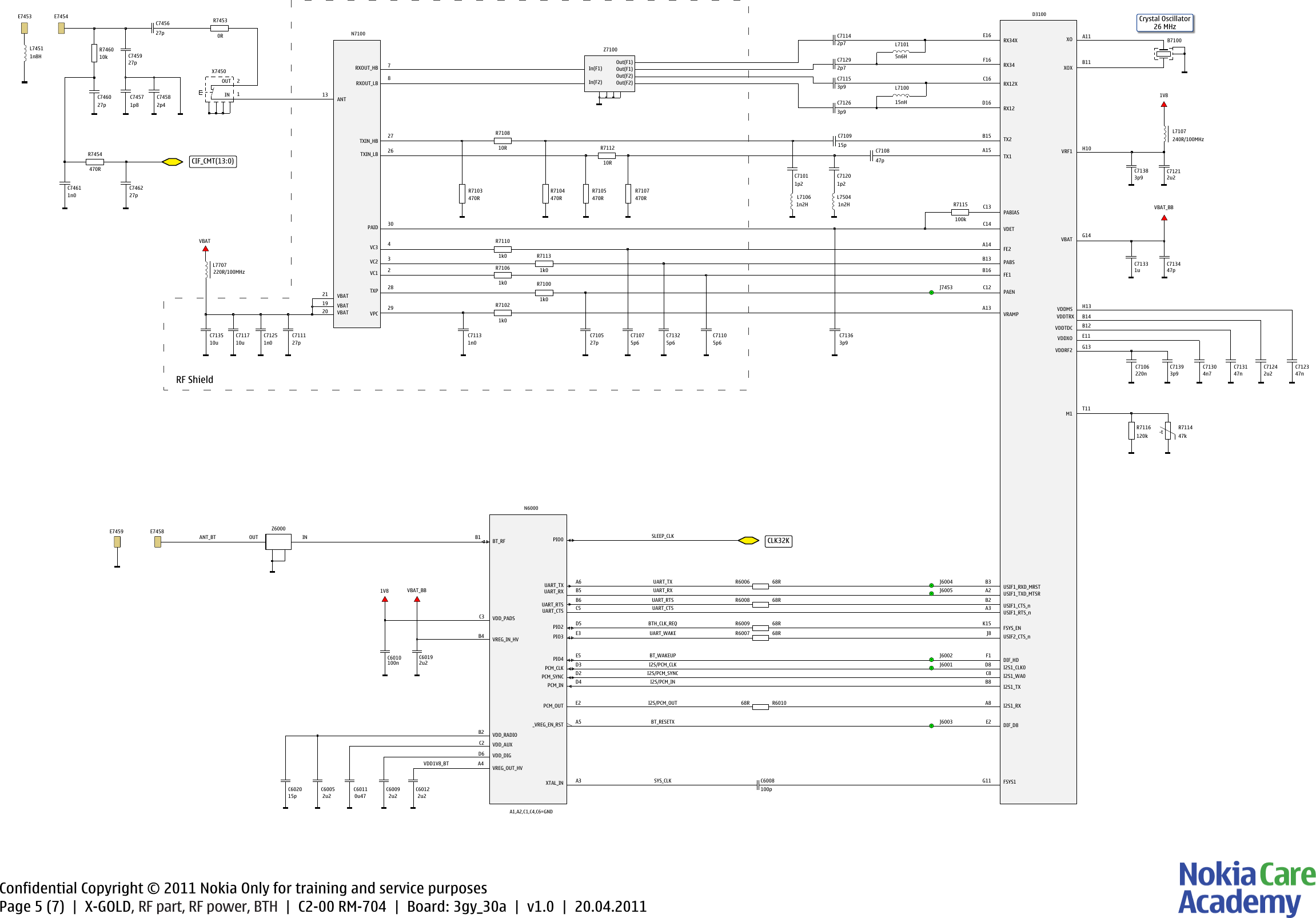 Page 5 of 7 - Nokia C2-00 RM-704 Light Service Schematics V1